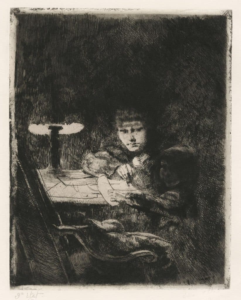 Besnard – Sous la lampe