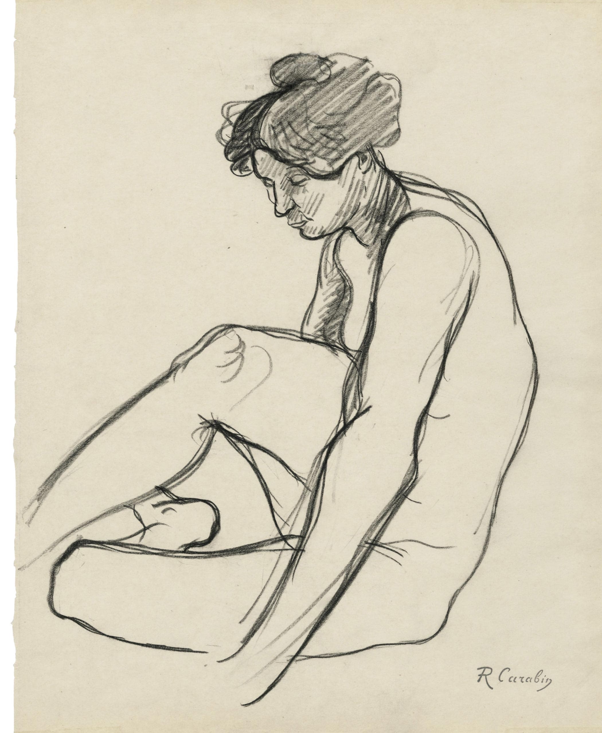 Nude Woman with Folded Legs
