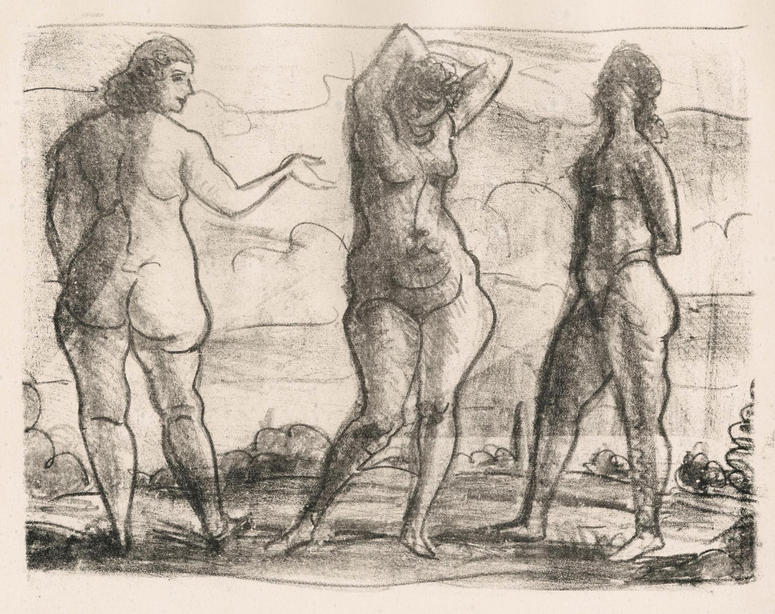 Three Bathers