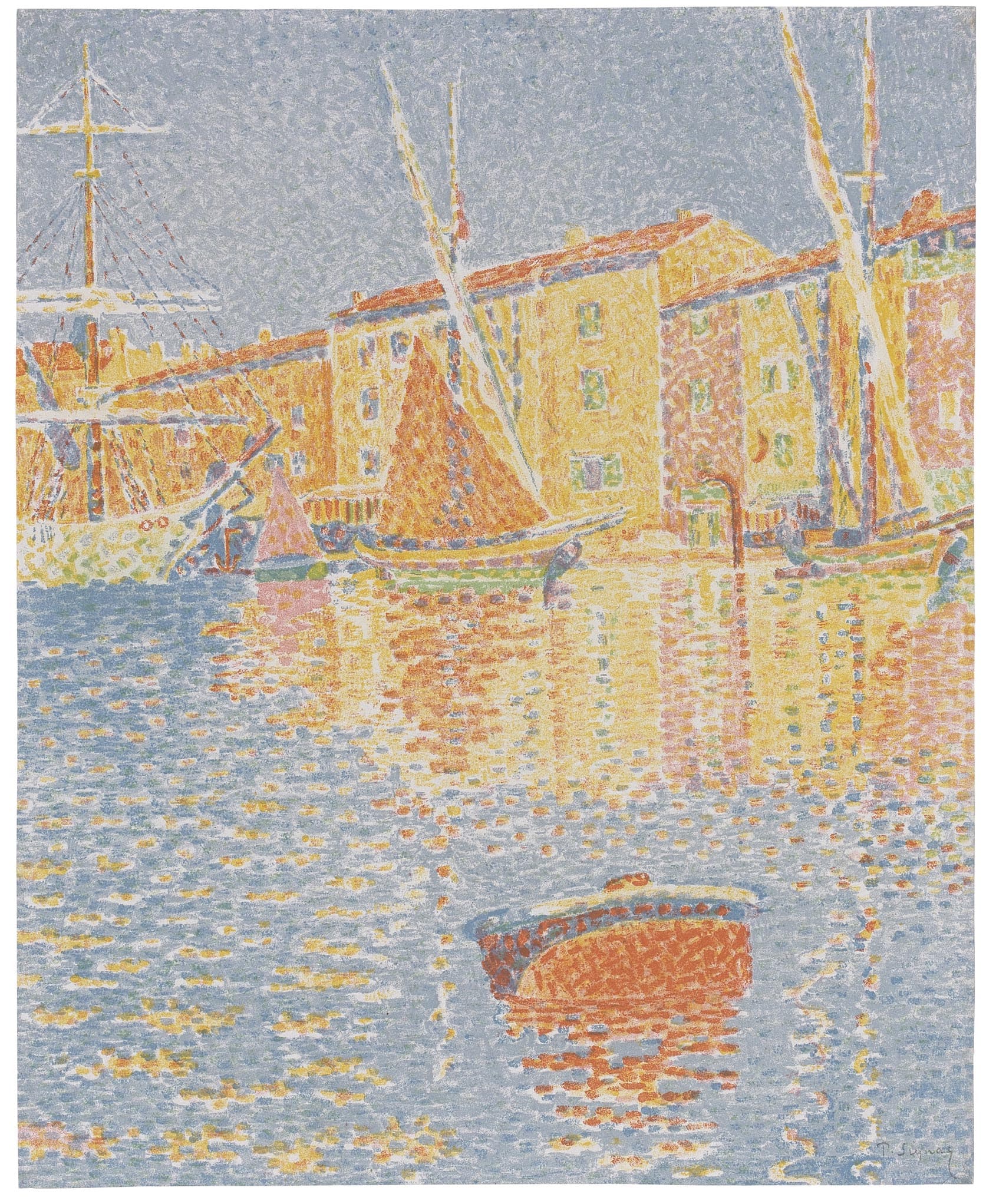 La Bouée. Saint-Tropez, le port