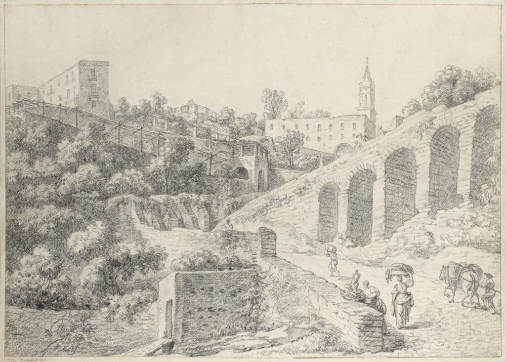 Chaix – Route montant vers un site religieux (Certosa di San Martino ?)