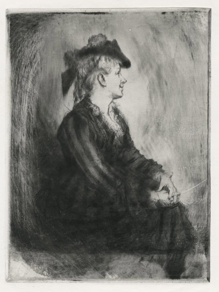 Desboutin – La Princesse Colonna, née d’Affry, surnommée Marcello