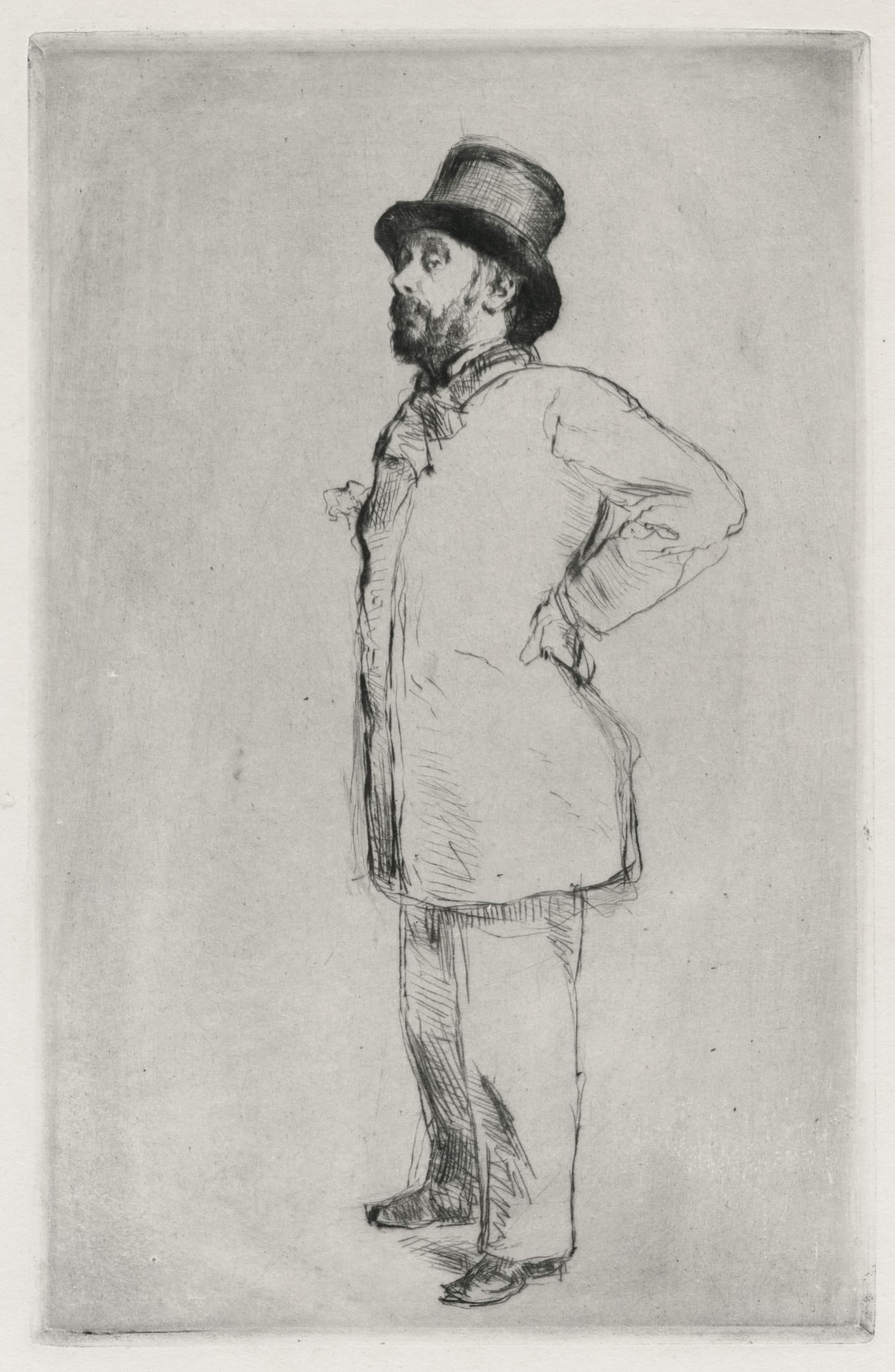 Edgar Degas au chapeau, ou Degas en buste (peintre)