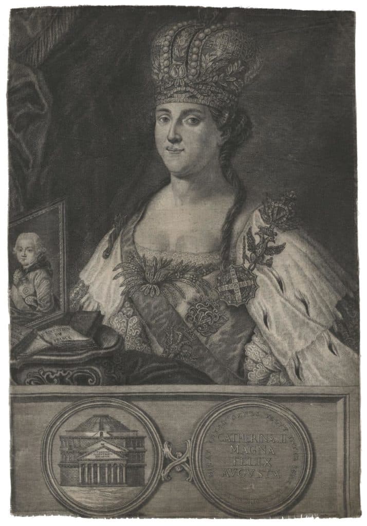 Lanté / D’après Torelli – Portrait de Catherine II de Russie, en majesté