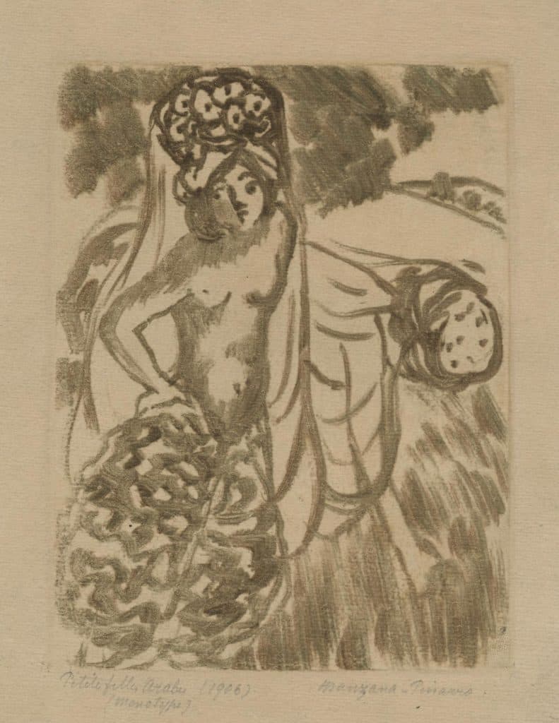 Manzana-Pissarro – Petite fille arabe