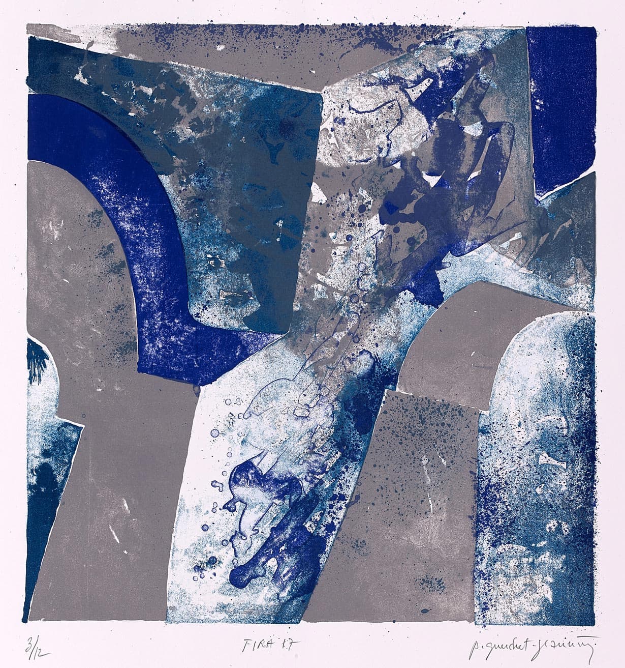 Fira 17 (composition in blue and grey)