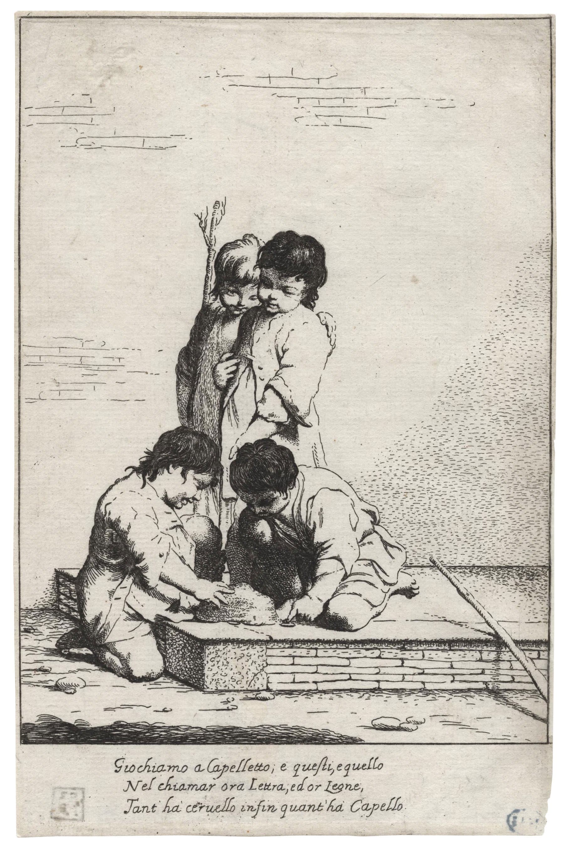 Children Playing « à Capeletto »