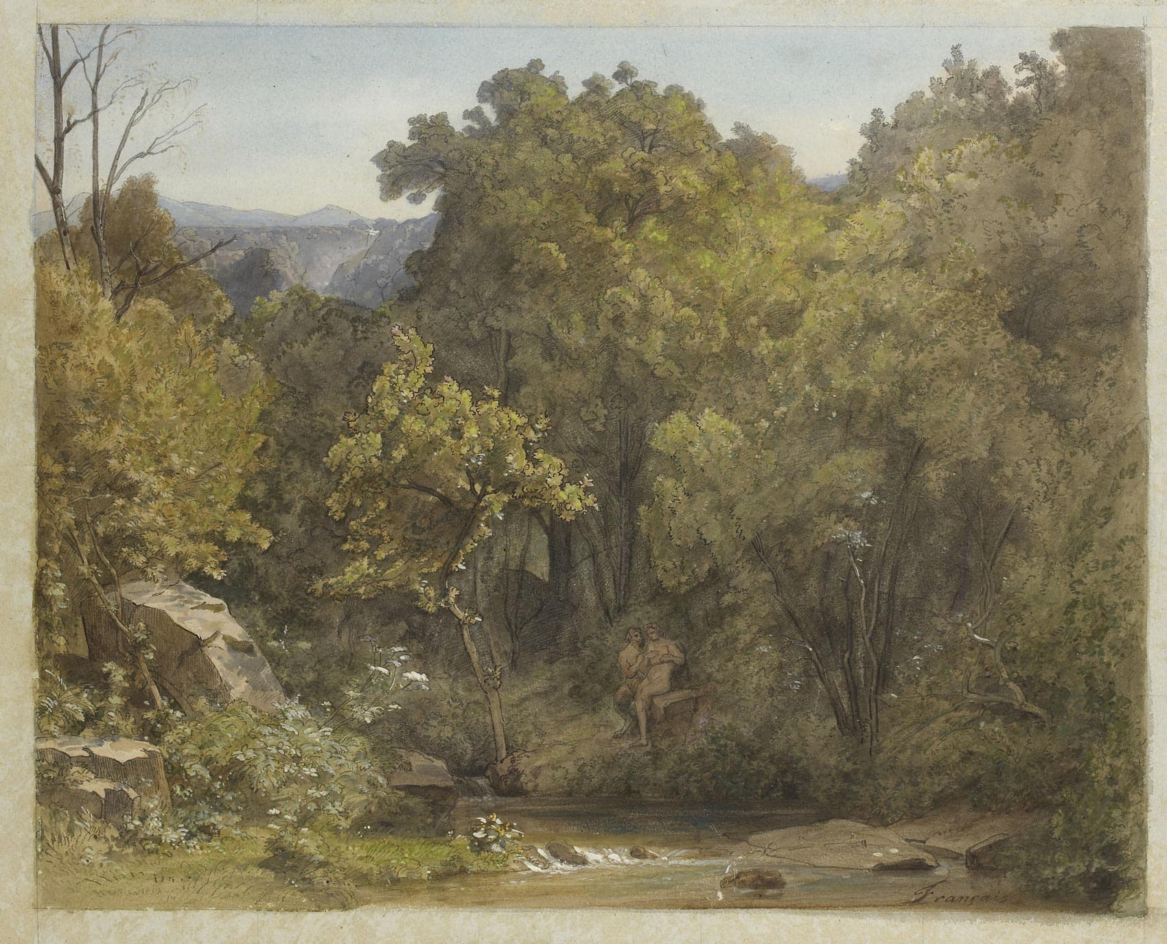 Étude pour le Bois Sacré ou Paysage Idyllique