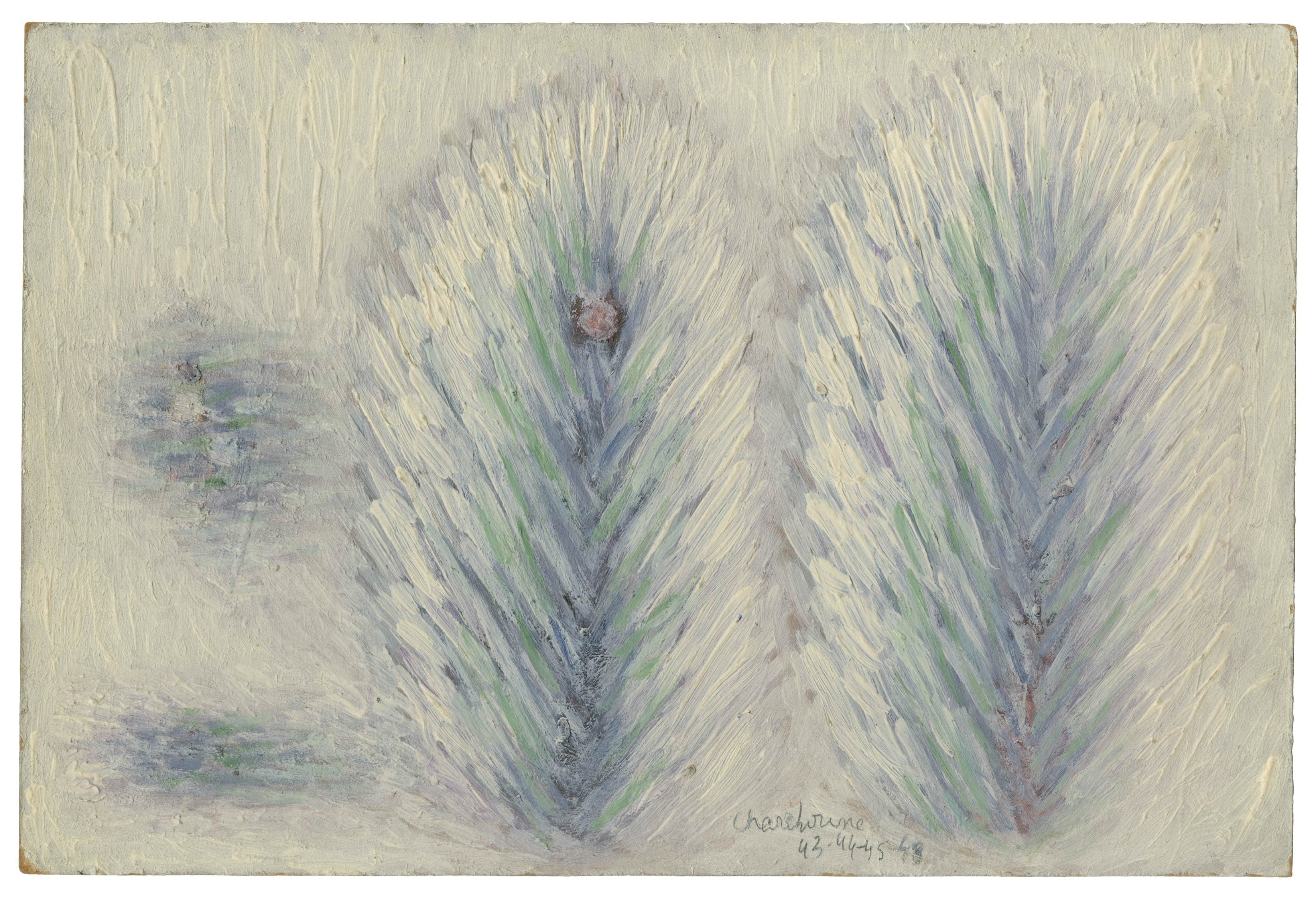 Composition (deux branches de pin?)