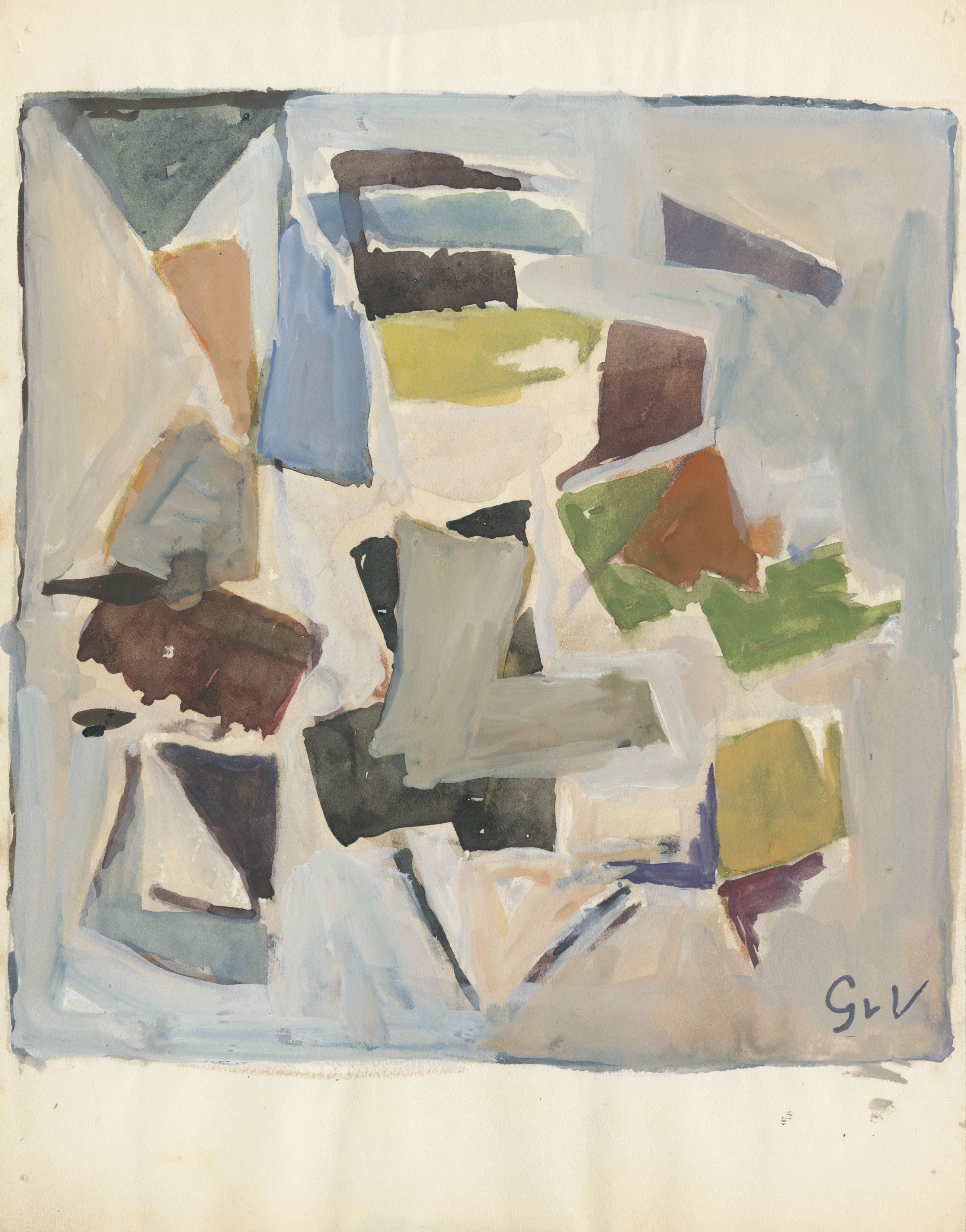 VELDE Geer van — Composition abstraite