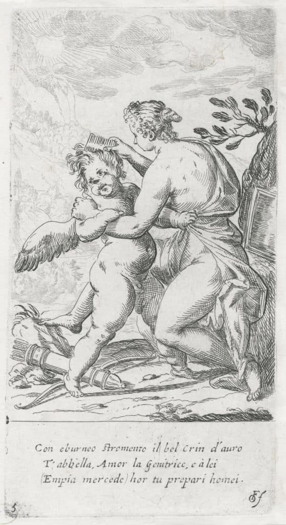 Fialetti – Vénus peigne les cheveux de son fils