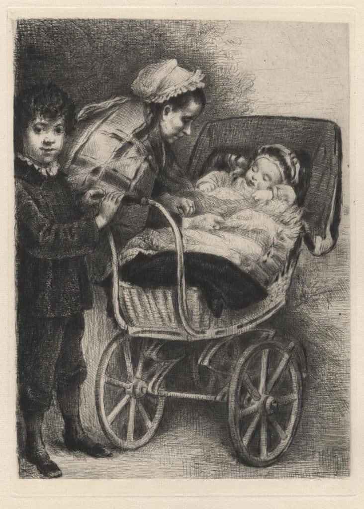 Desboutin – La sortie de bébé