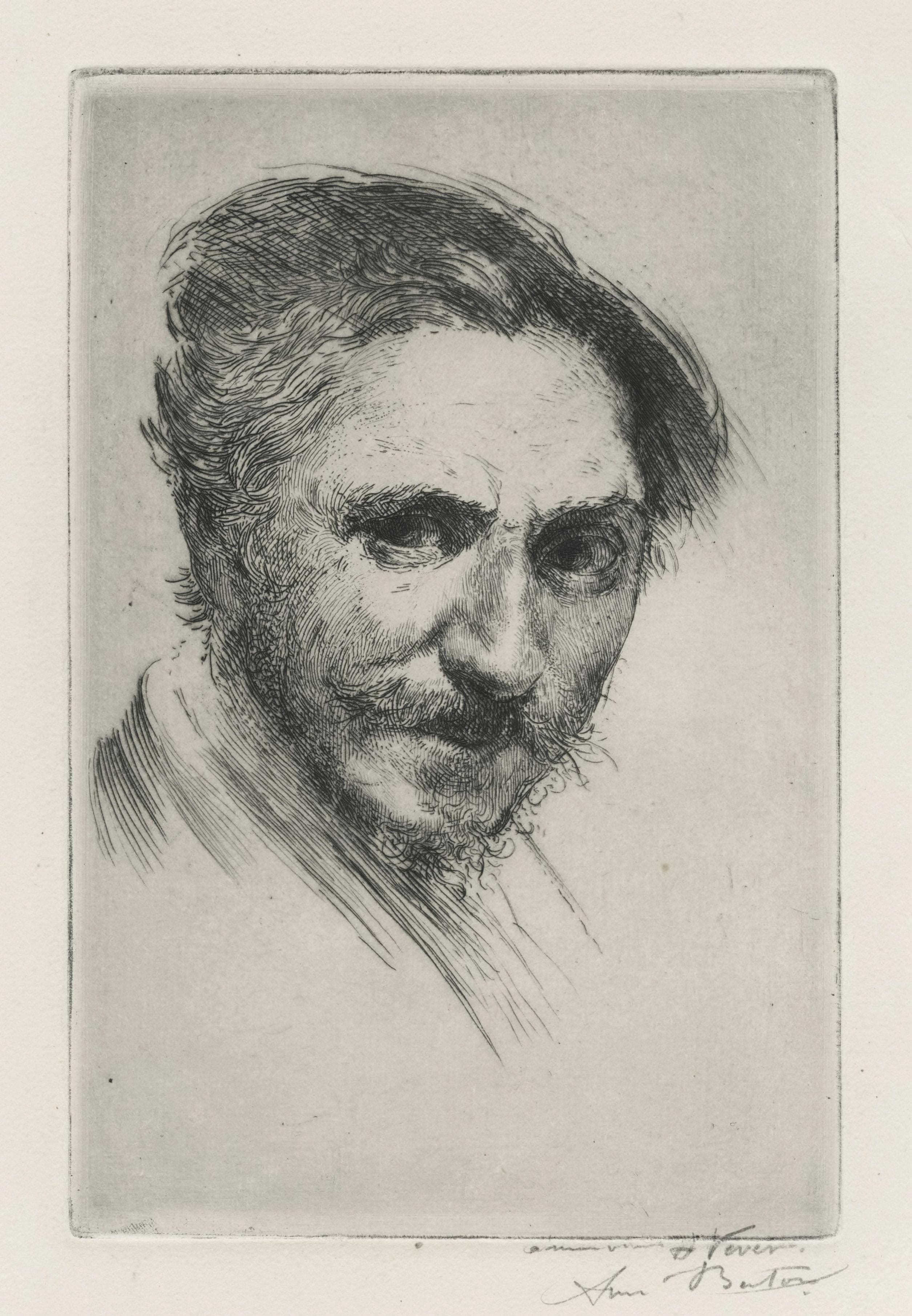 L’homme souriant, portrait de l’artiste (?)