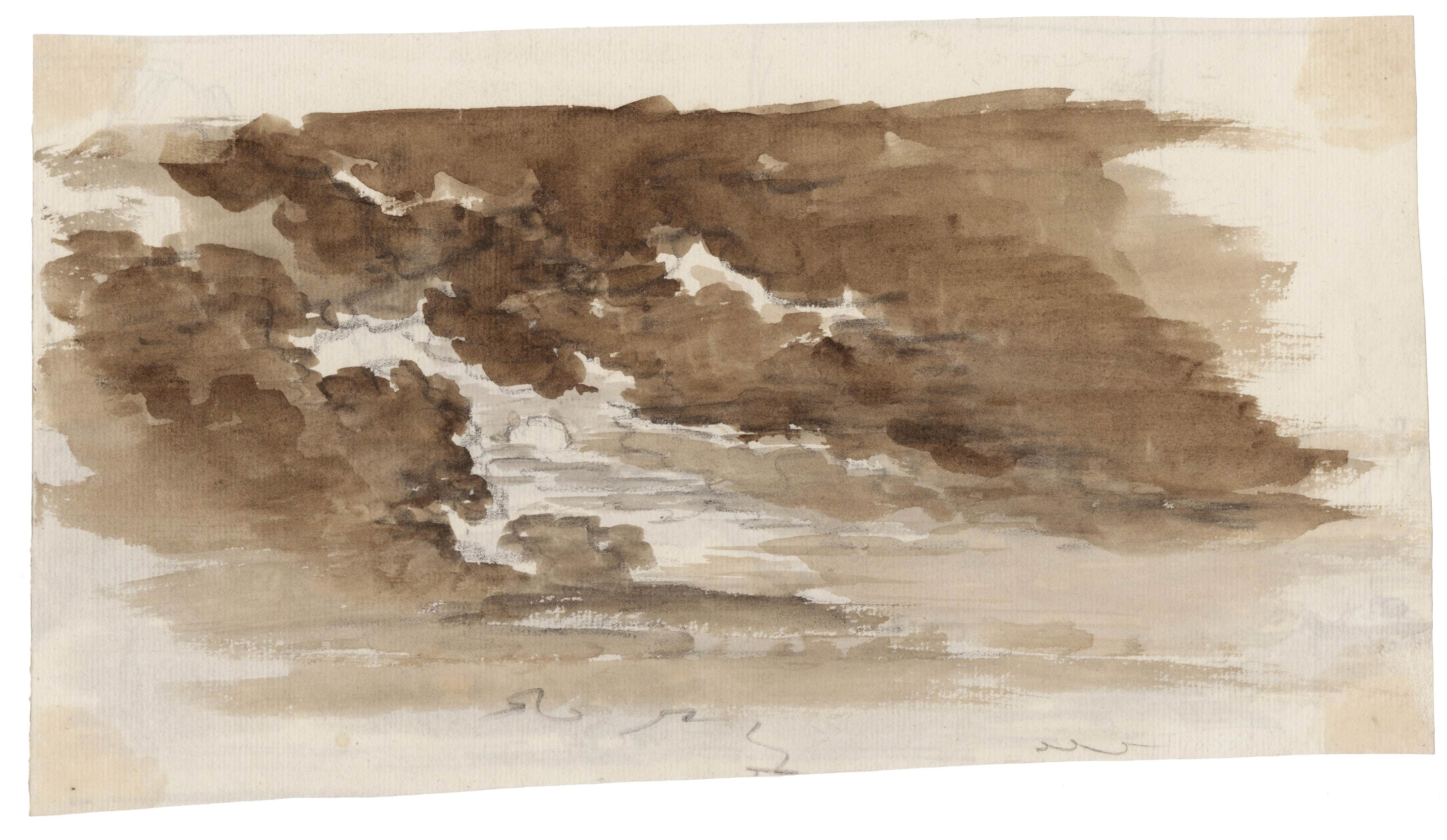 ECOLE FRANÇAISE XIXe siècle — Study of the sky
