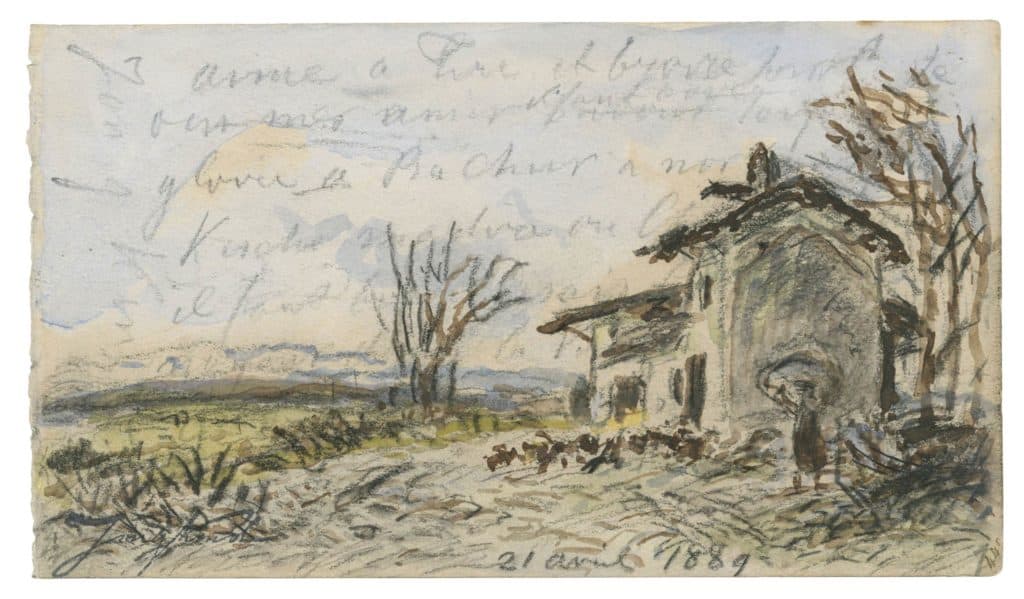 Jongkind – Paysage à la ferme près de La Côte-Saint-André