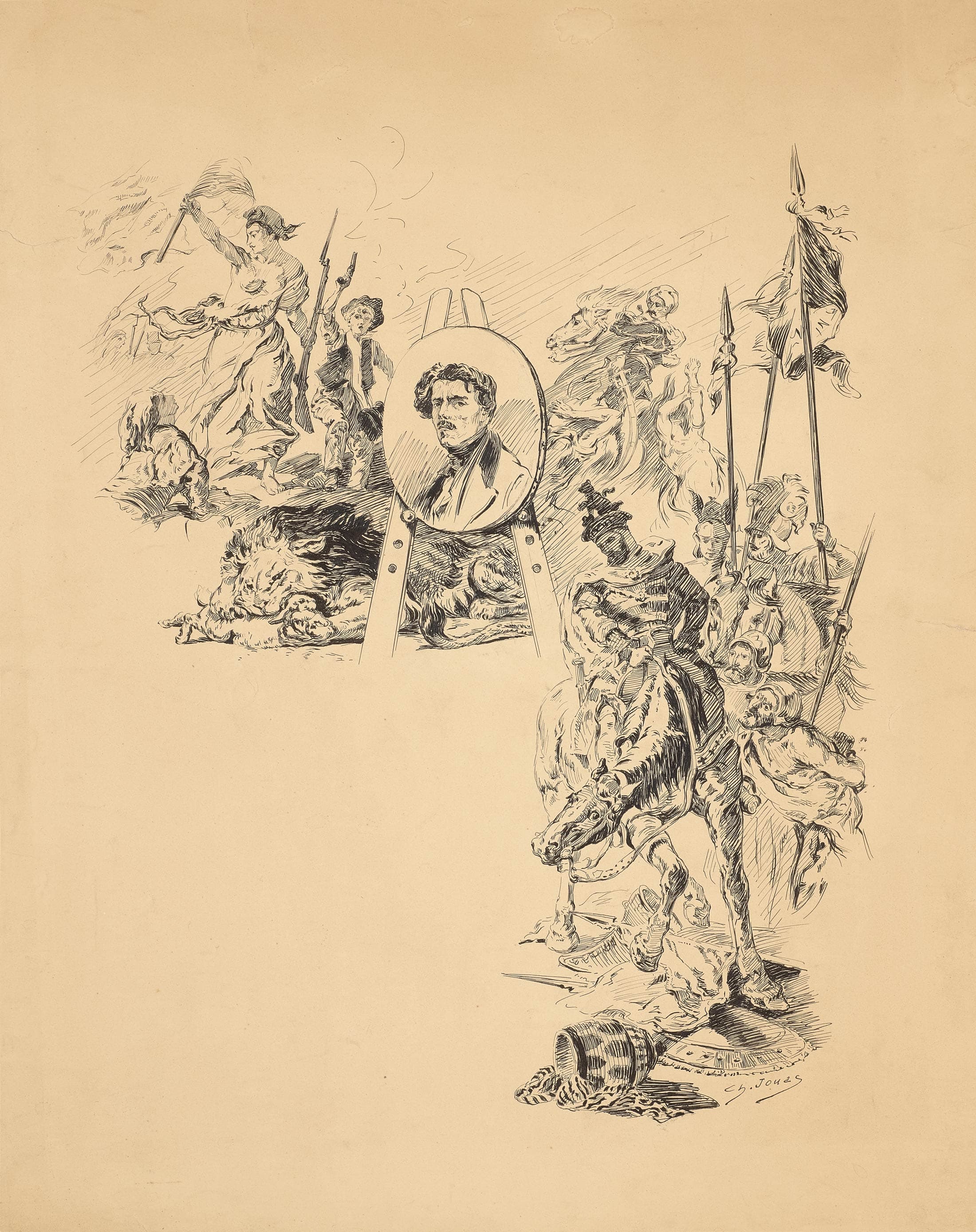 Hommage à Delacroix