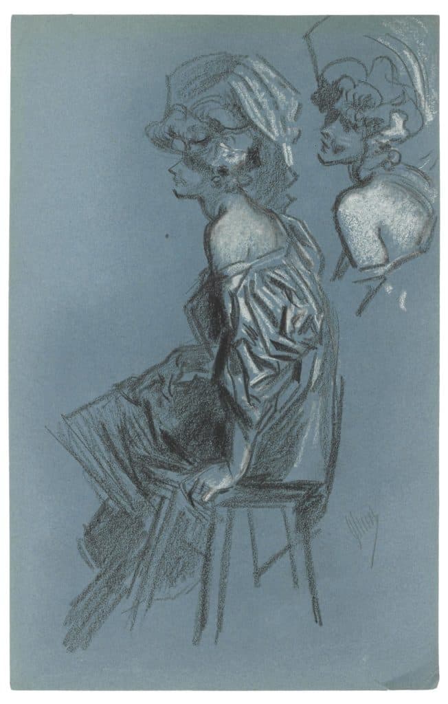 Chéret – Modèle en chapeau