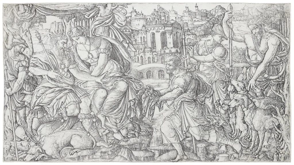 Duvet – Un roi et Diane recevant les chasseurs