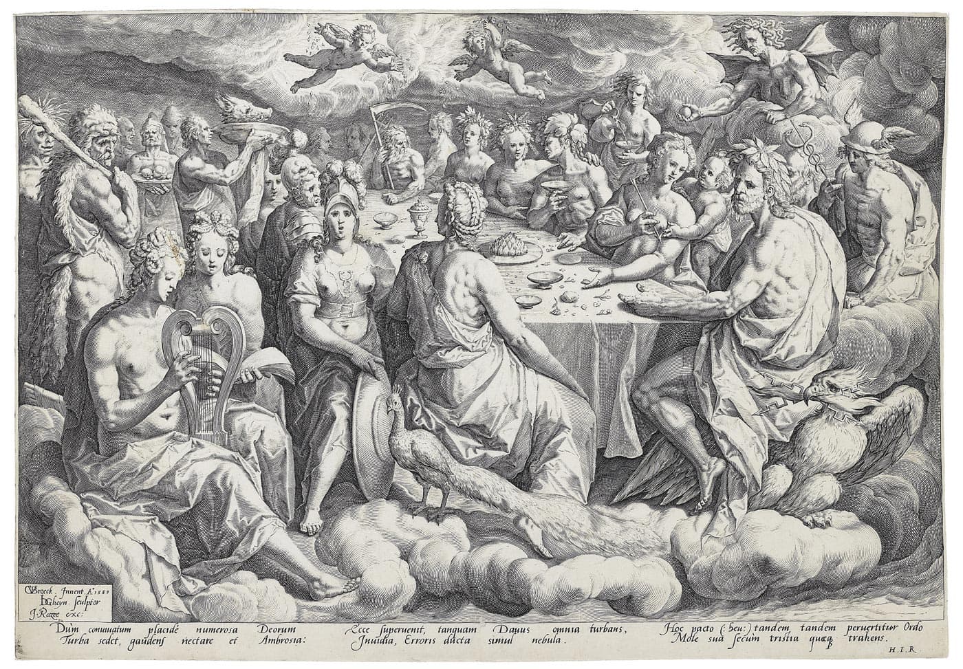 God feast at Peleus and Thétis's wedding