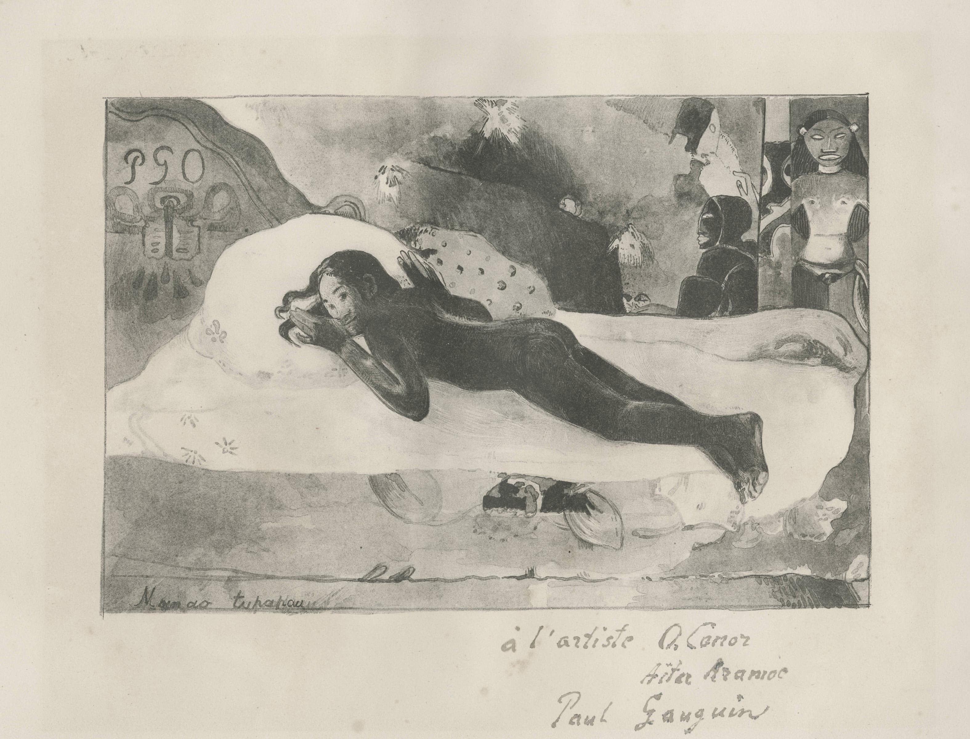GAUGUIN Paul — Manao Tupapau (She Thinks of the Spirit / Spirit of the Dead Watching)