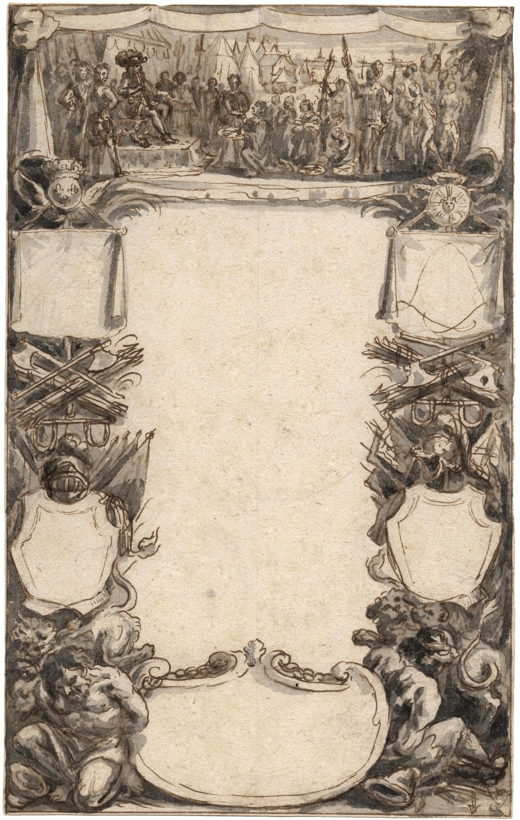 Design for the Turenne's thesis, defended in Paris in 1679
