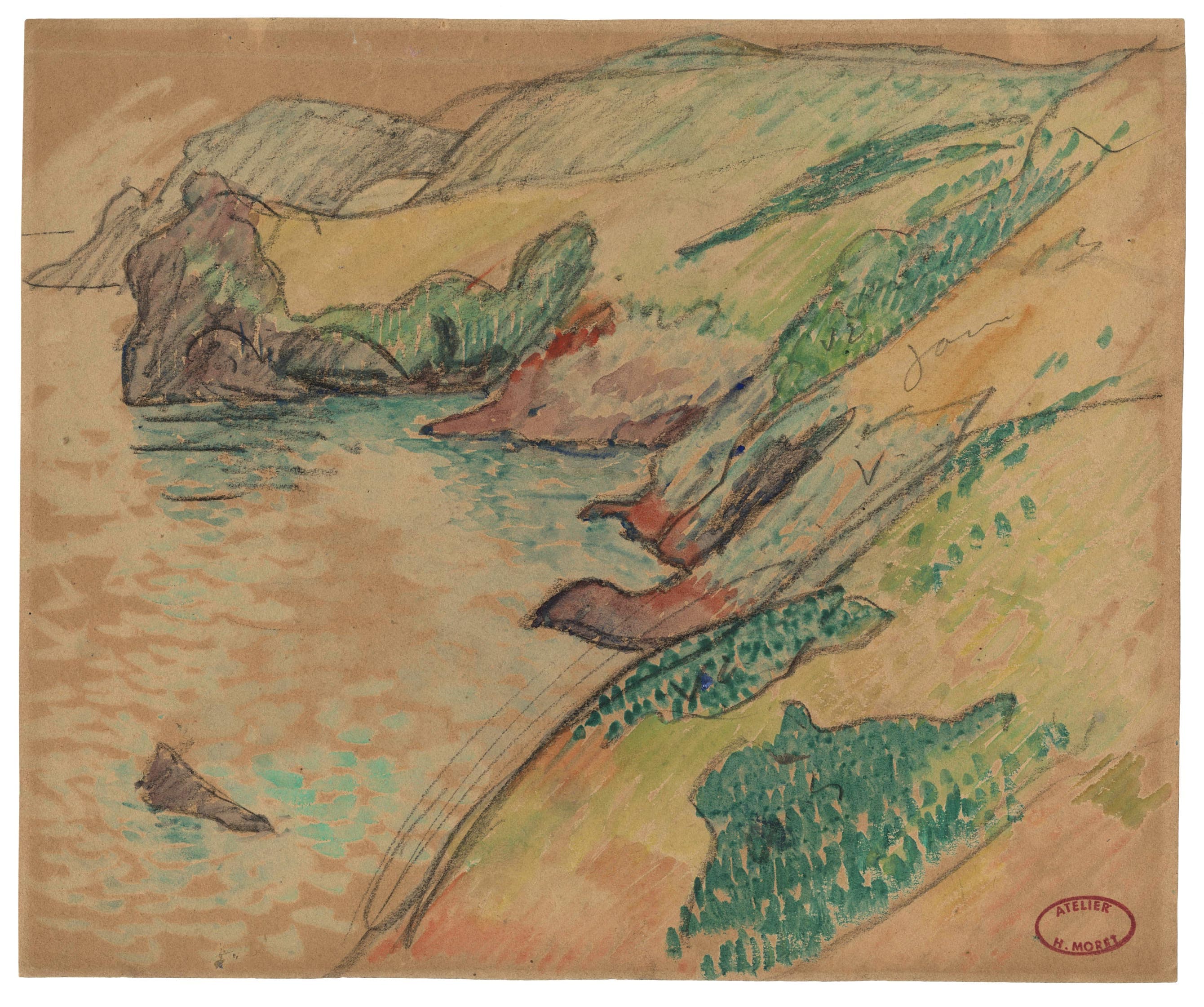 Falaises au-dessus de la mer