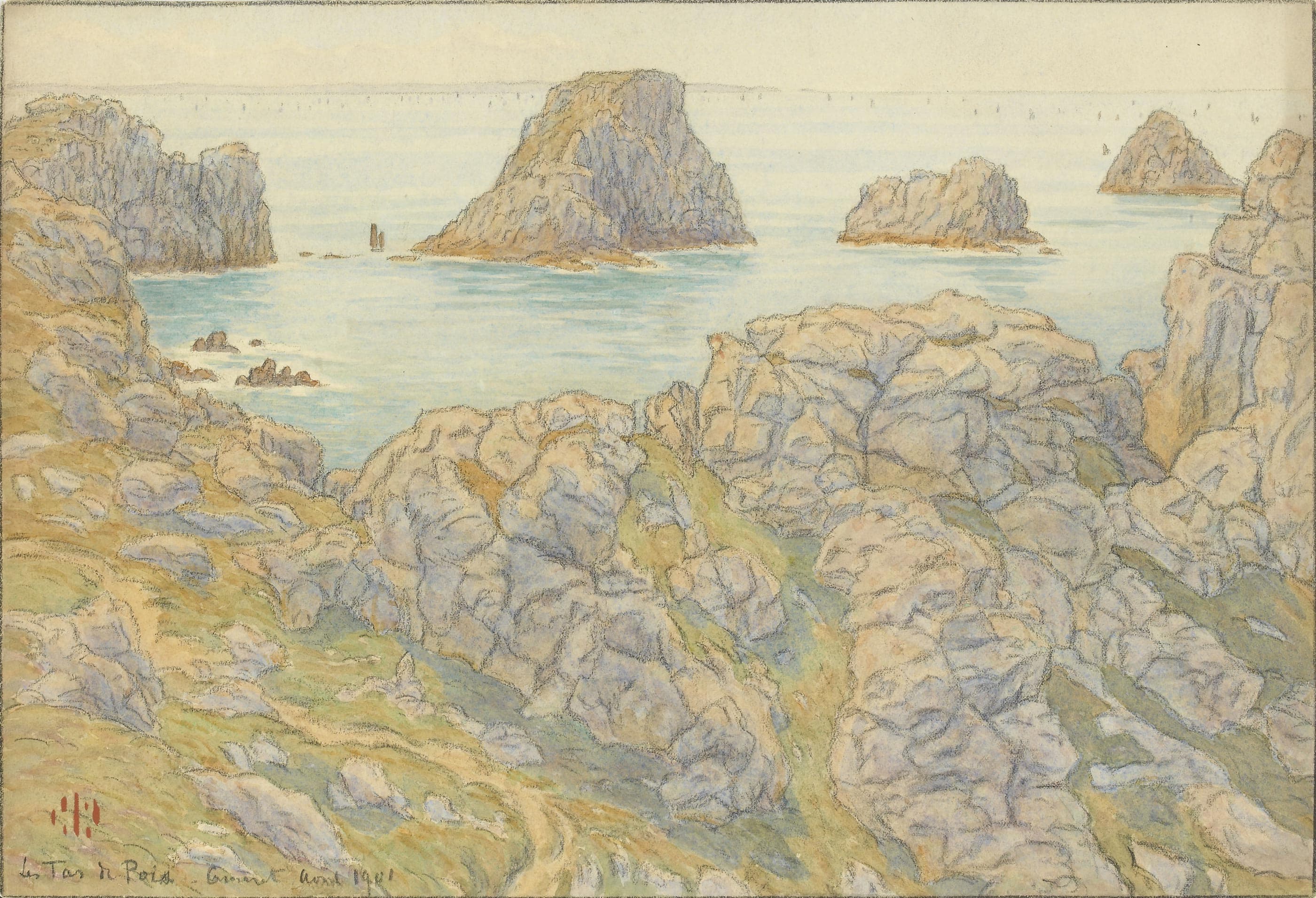 Vue des Tas de Pois, Camaret-sur-Mer, presqu'île de Crozon