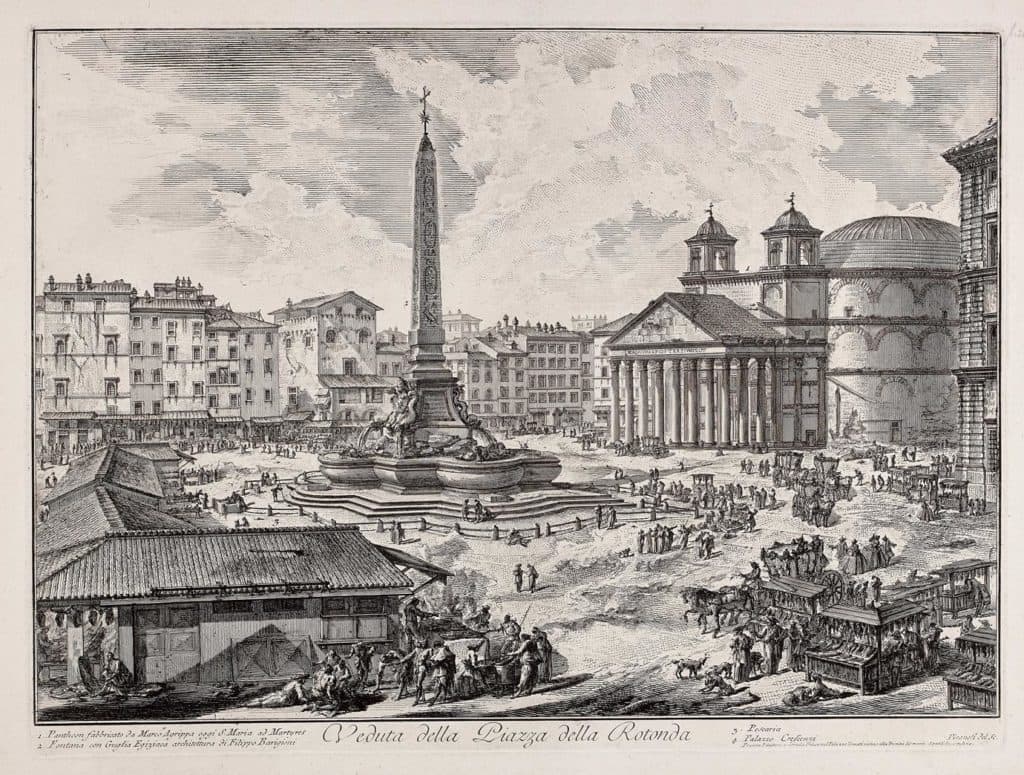Piranesi – Veduta della Piazza della Rotonda