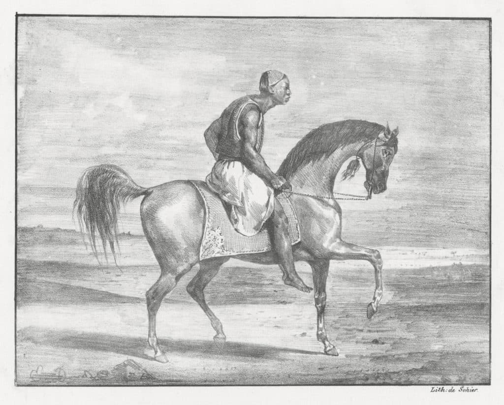 Delacroix – Cavalier africain