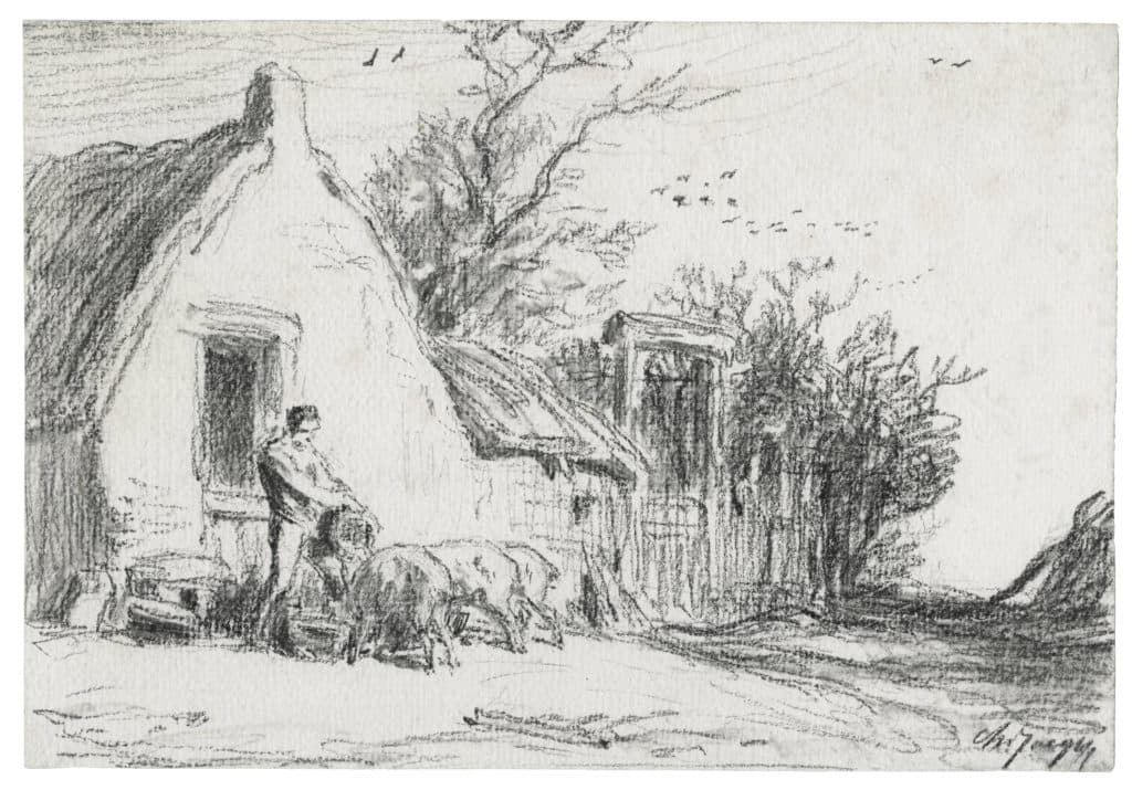 Jacque – Fermier nourrissant ses porcs