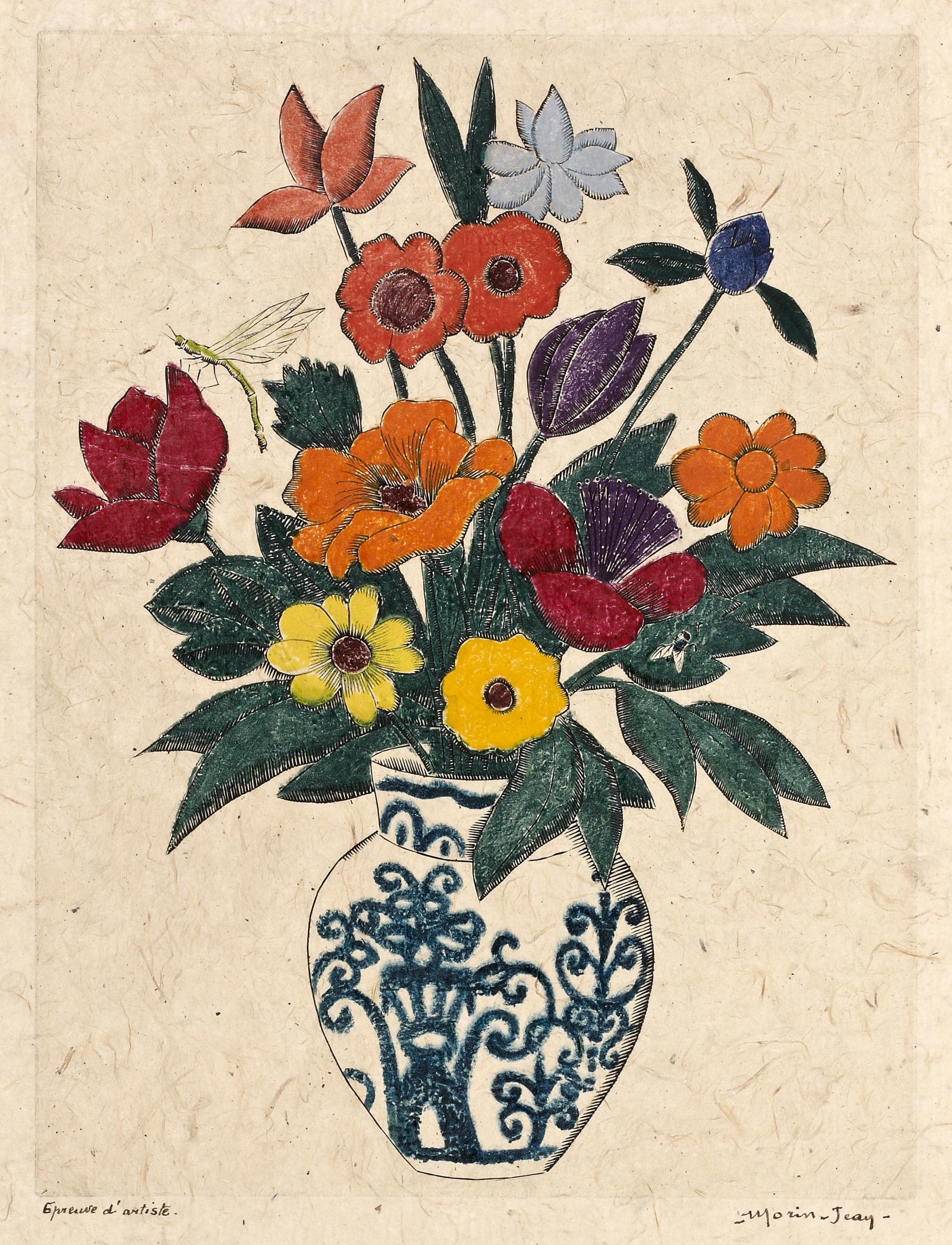 Bouquet de fleurs dans un vase