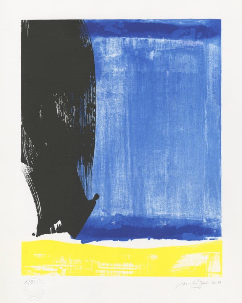 Joulé – Sans titre (composition en bleu, jaune et noir)