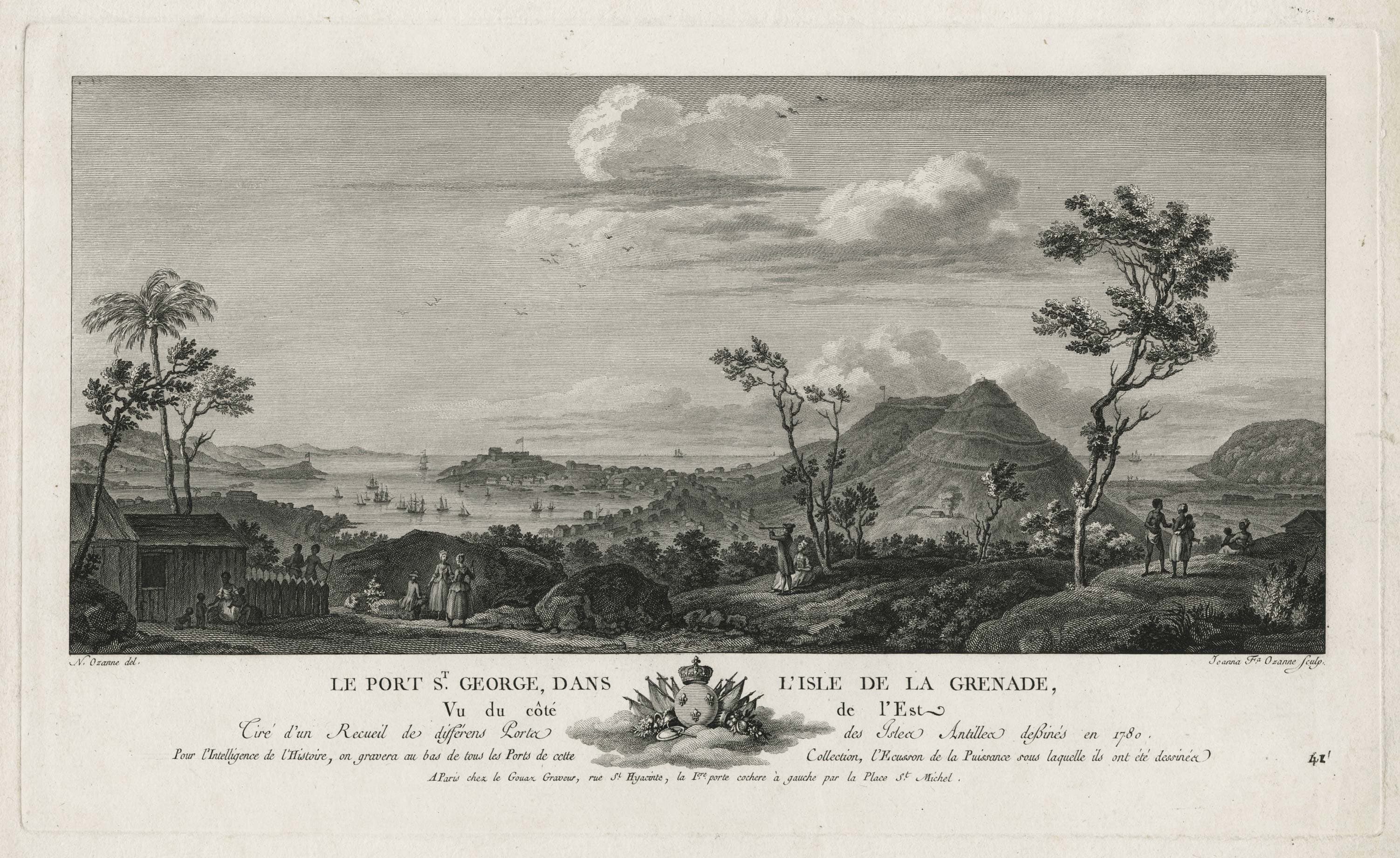 Le Port St George dans l’isle de Grenade, Vu du côté de l’Est