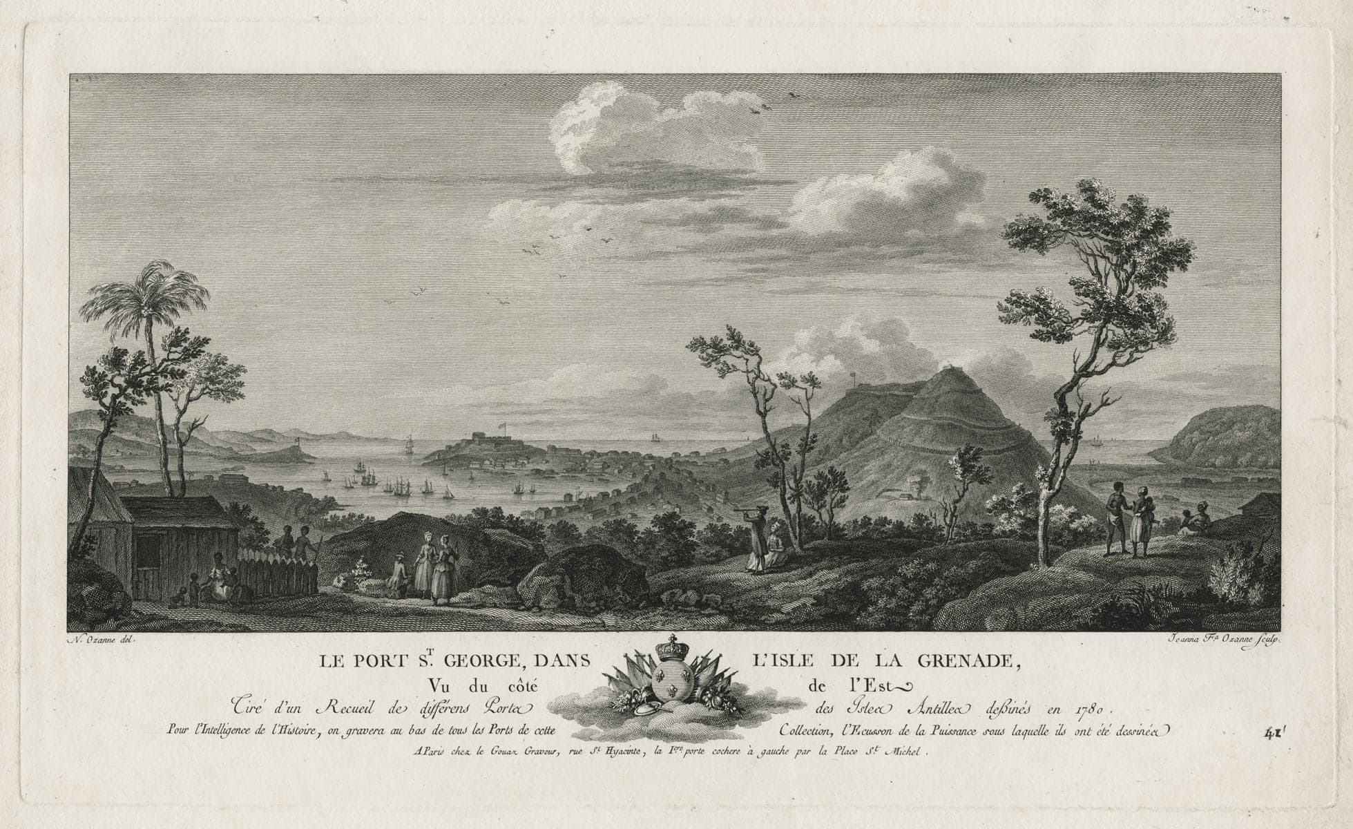 Le Port St George dans l’isle de Grenade, Vu du côté de l’Est