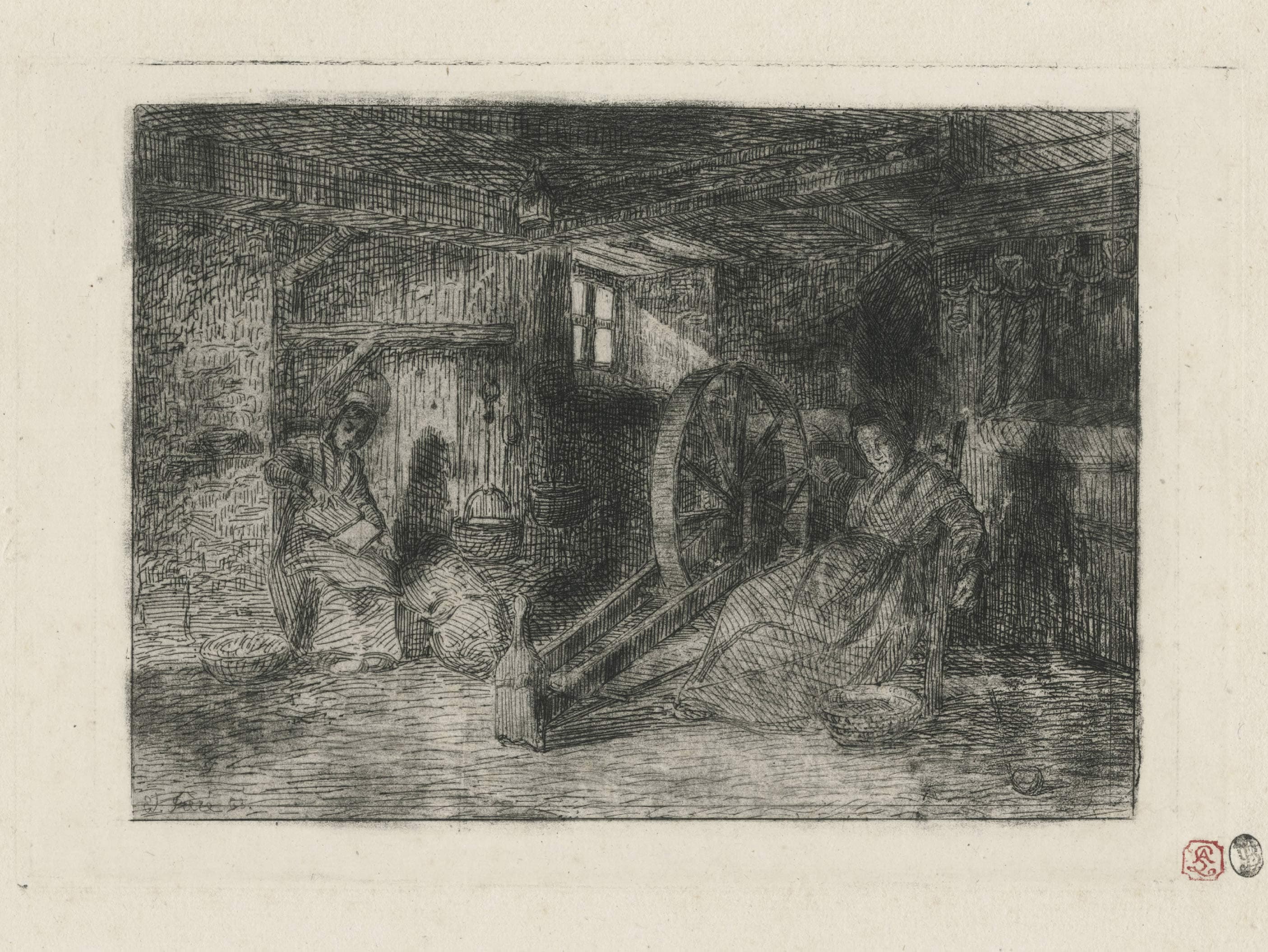 La cardeuse et la fileuse