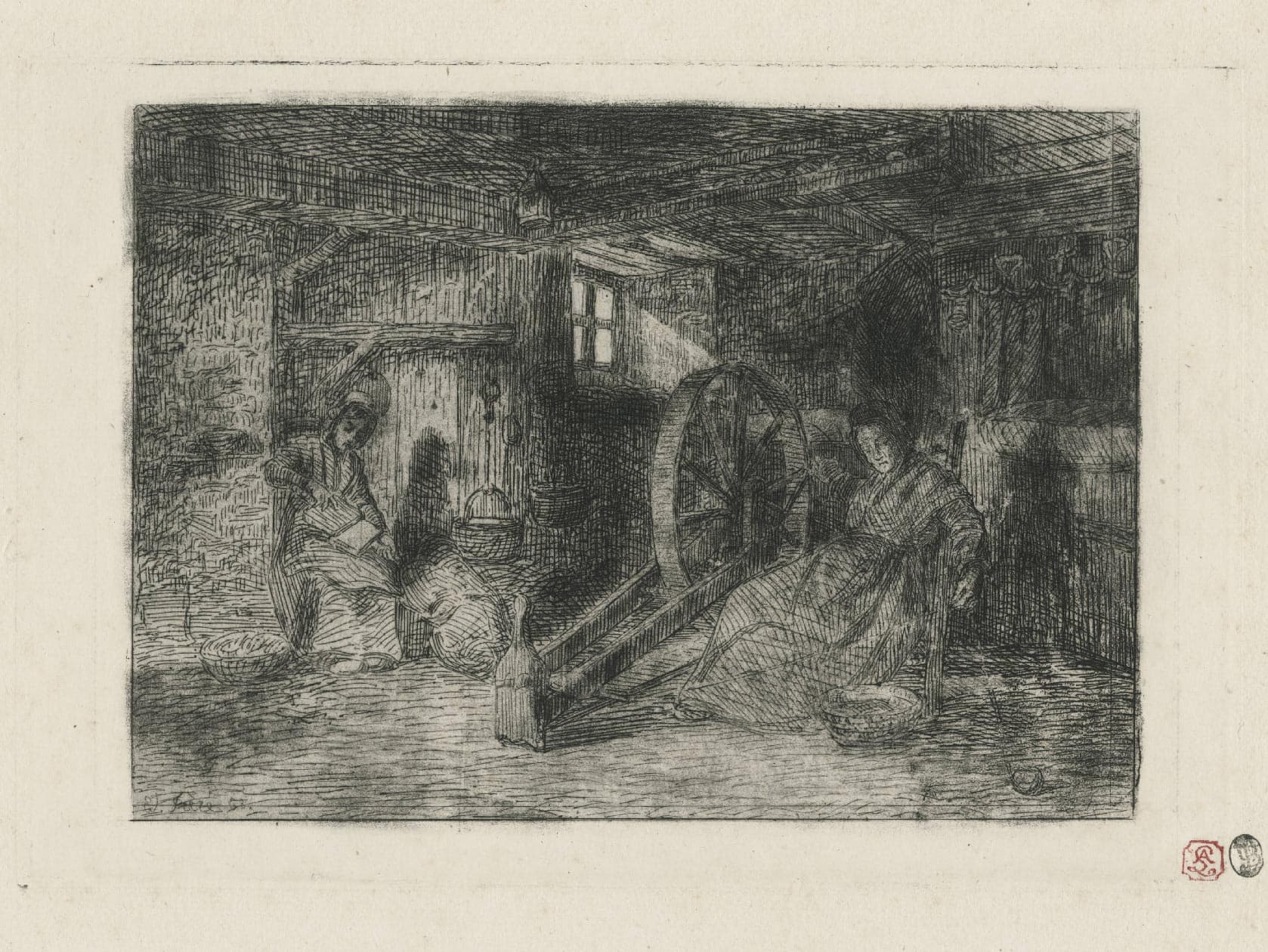 La cardeuse et la fileuse