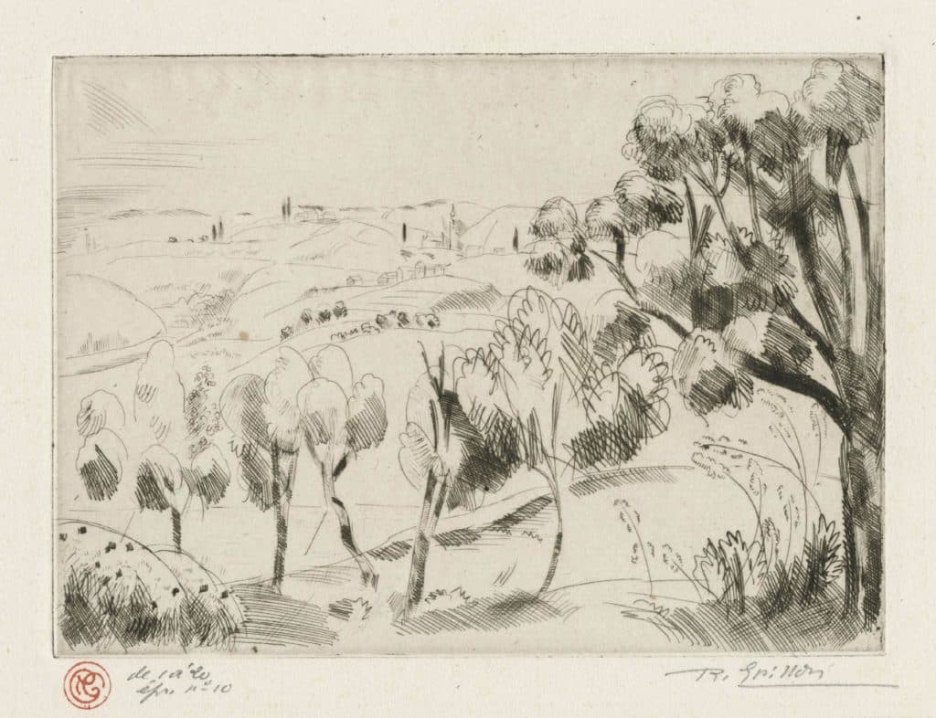 Grillon – Vaste paysage vallonné