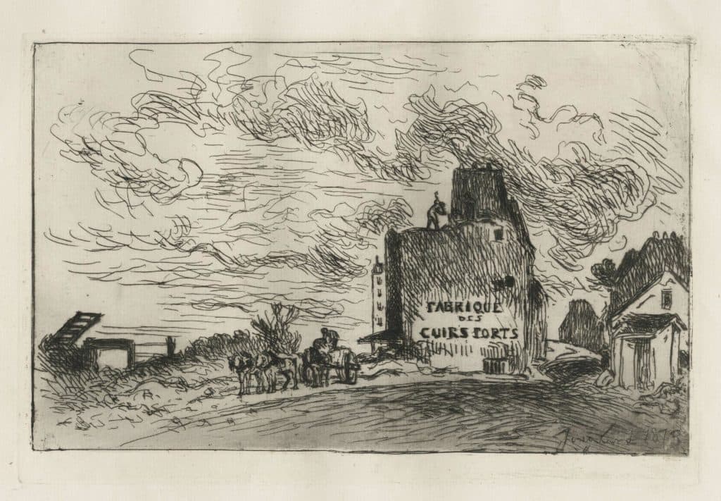 Jongkind – Démolition de la rue des Franc-Bourgeois Saint-Marcel