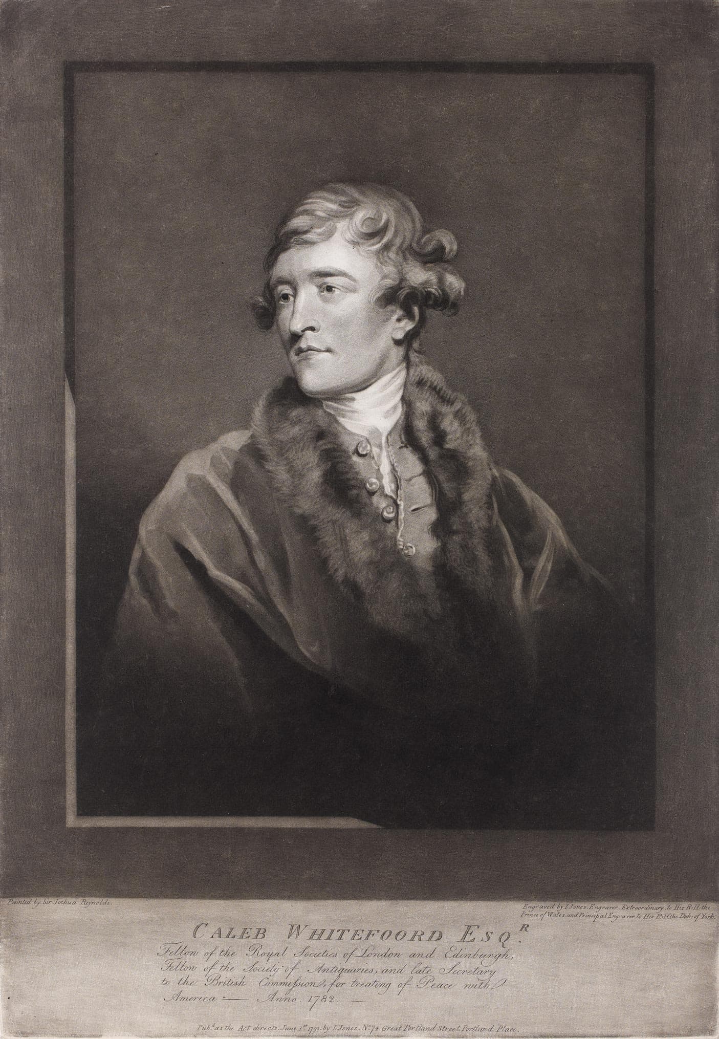 Caleb Whitefoord, Secretary of the British Commission for treating of peace with America