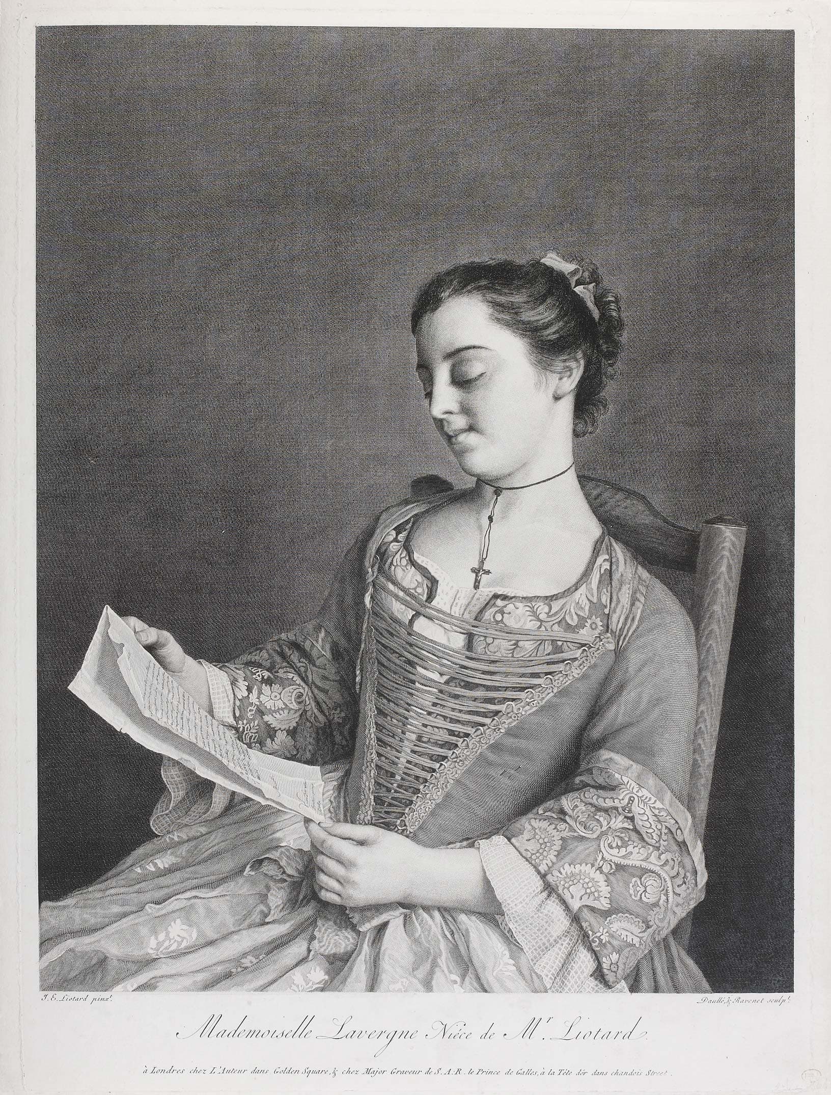 Mademoiselle Lavergne Nièce de Mr Liotard ou La liseuse