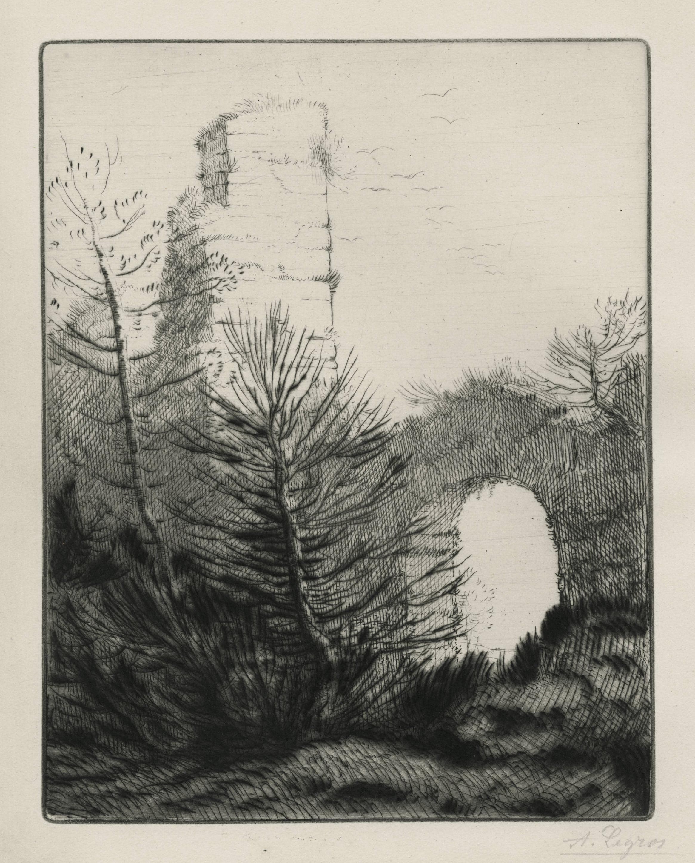 Les ruines du monastère