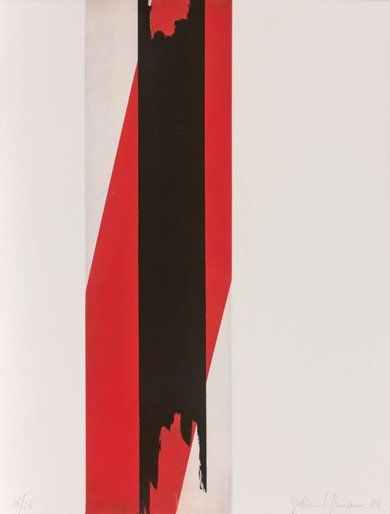 Hoffmann – Sans titre (composition en rouge et noir)