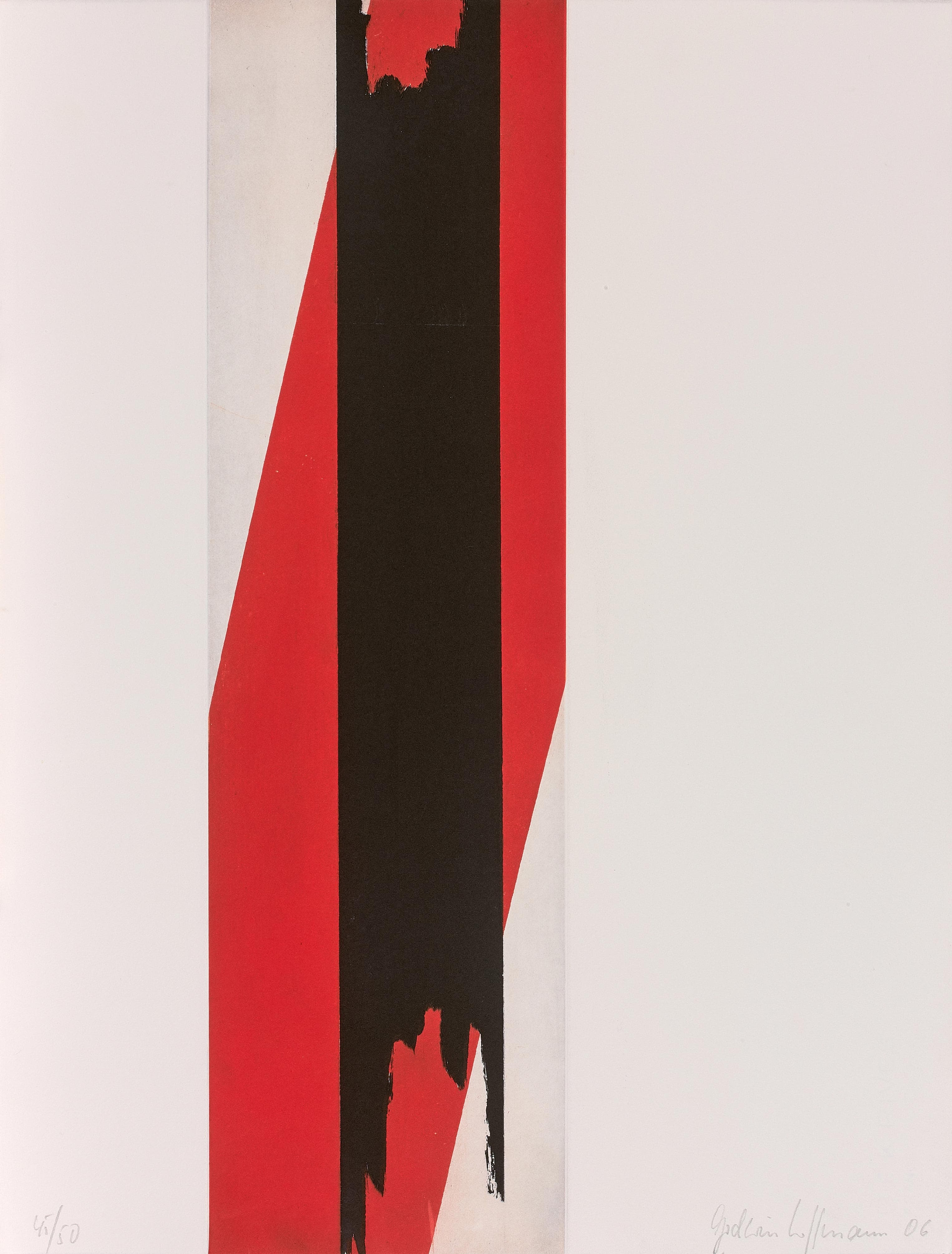 Sans titre (composition en rouge et noir)