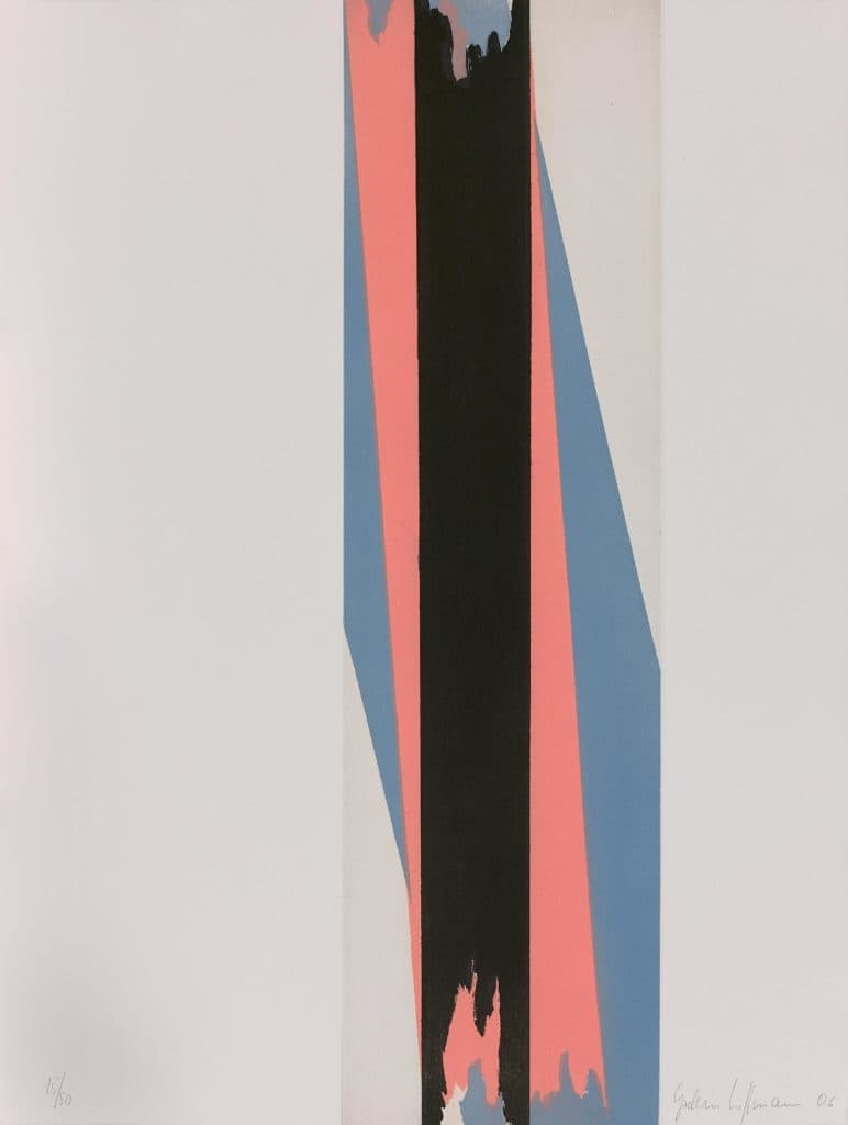 Hoffmann – Sans titre (composition en bleu, rose et noir)