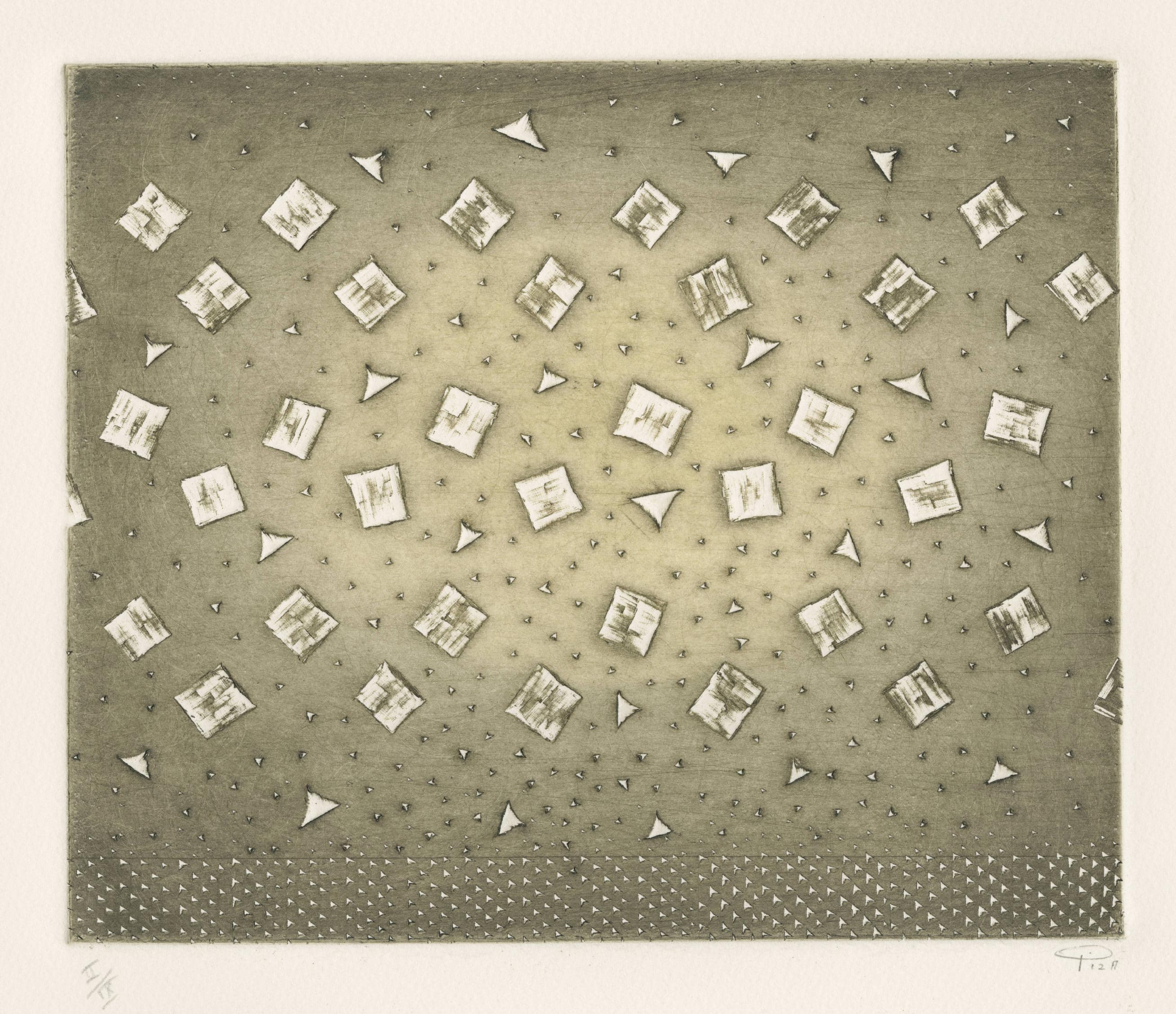 Sans titre (composition en beige, noir et blanc)