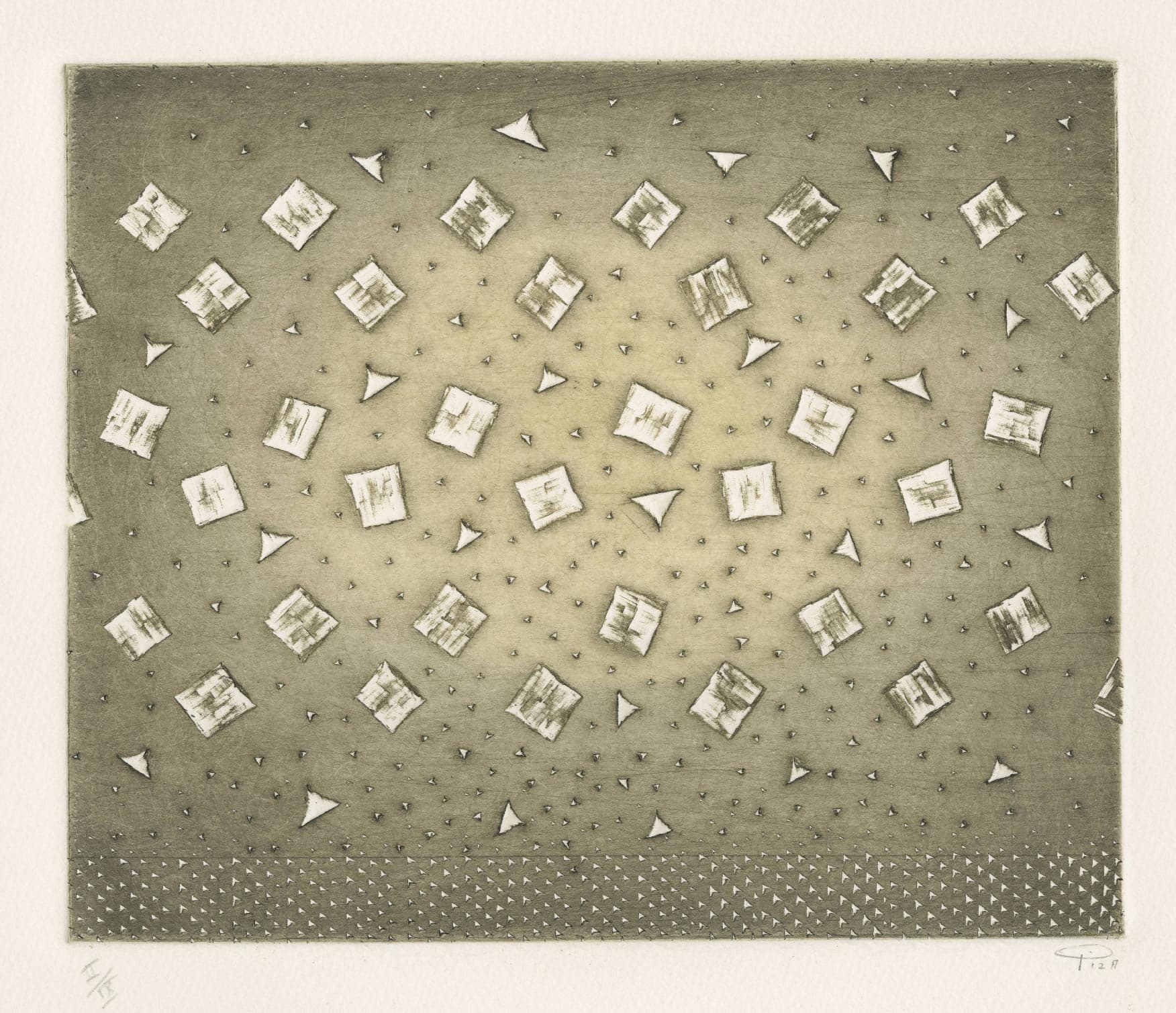 Untitled (composition in beige, black and white)