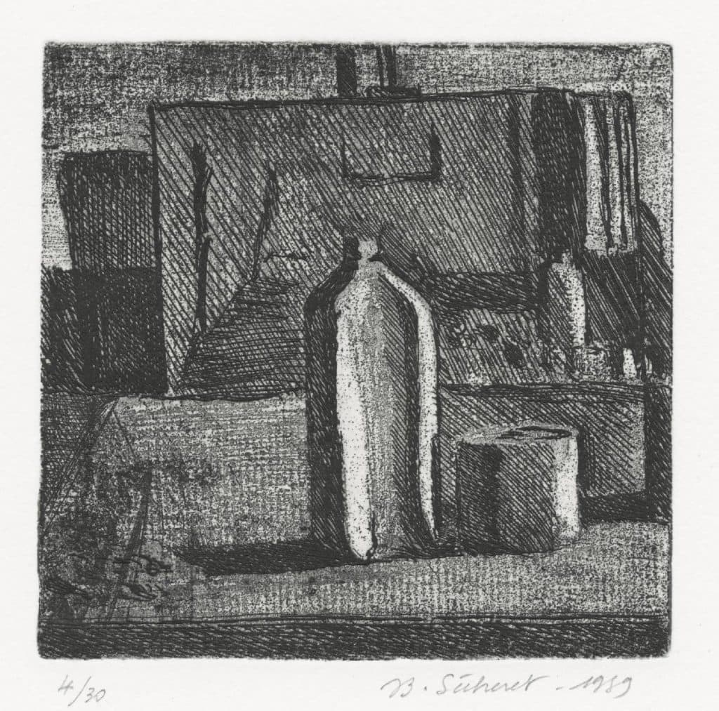 Sécheret – Nature morte devant un chevalet