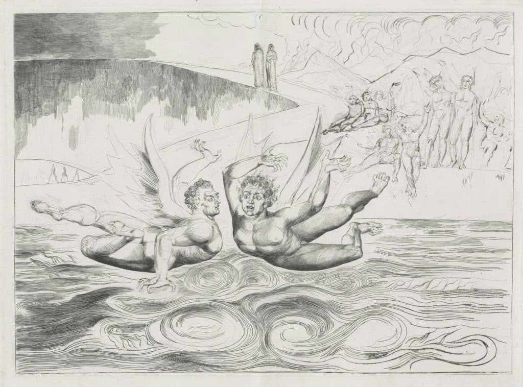 Blake – Combat entre les deux démons, Calcabrina et Alichino