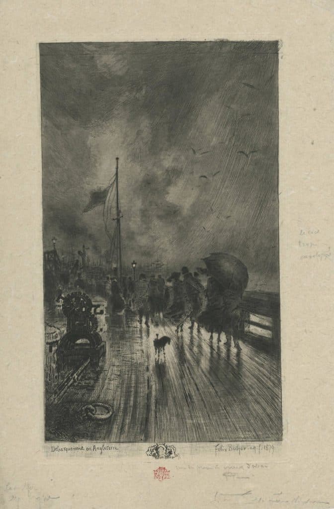 Buhot – Un débarquement en Angleterre