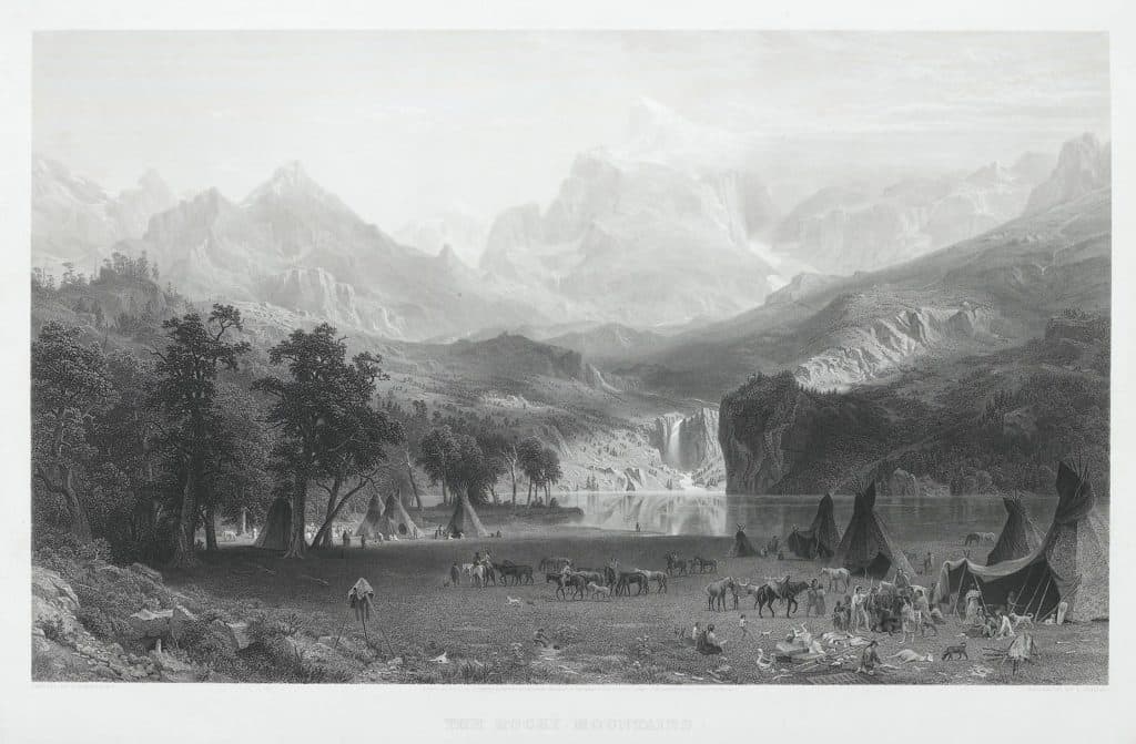 D’après Bierstadt – The Rocky Mountains